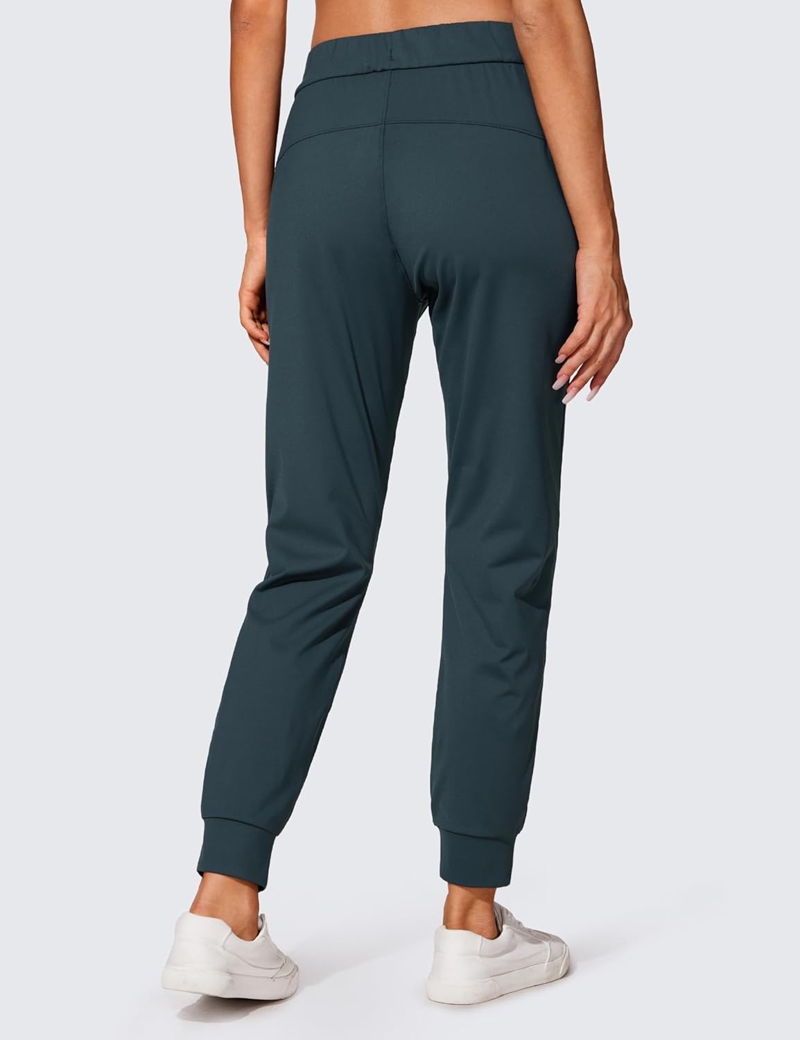 image:imageCRZ YOGA 4Way Stretch Workout Joggers for Women 28 Casual Travel Athletic Pants with PocketsForest Dark Green