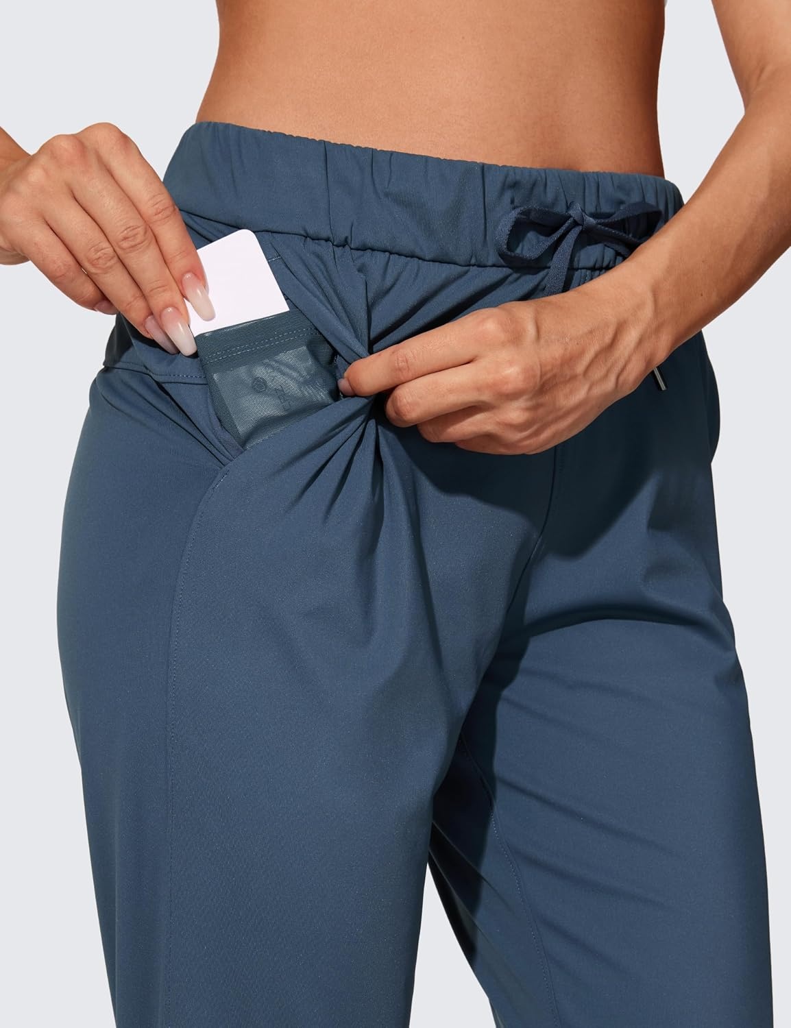 image:imageCRZ YOGA 4Way Stretch Workout Joggers for Women 28 Casual Travel Athletic Pants with PocketsSlate Blue