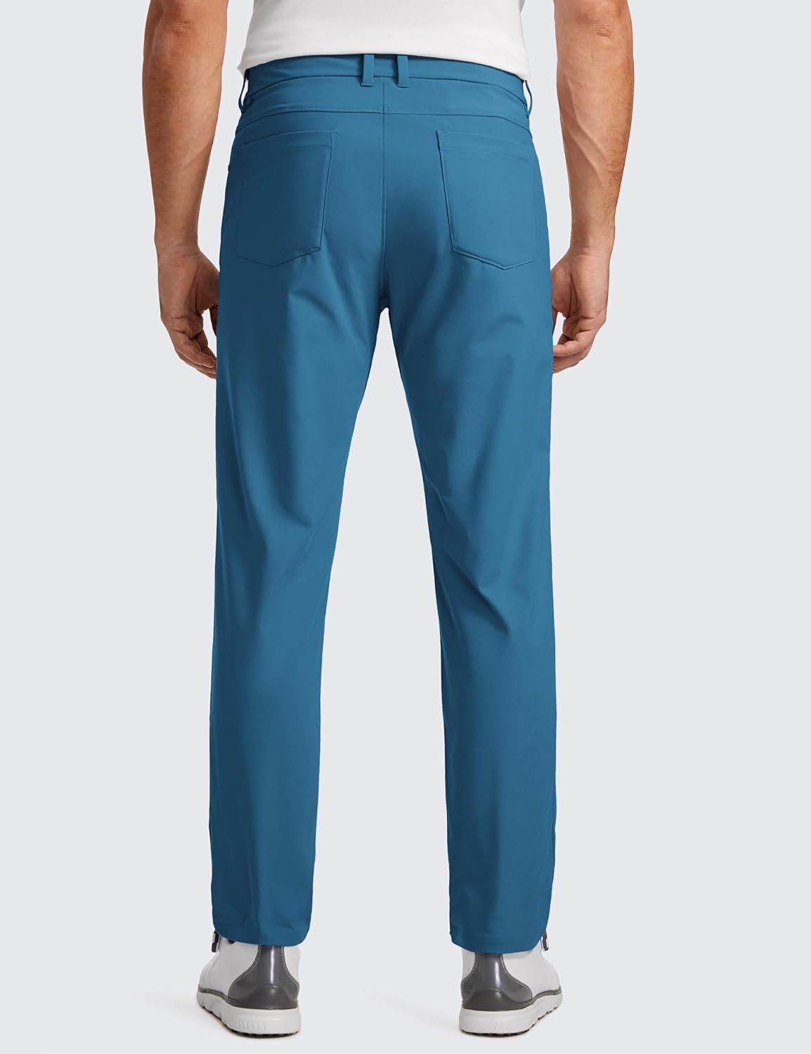 image:imageCRZ YOGA All Day Comfy 5Pocket Golf Pants for Men Quick Dry Lightweight Casual Work Stretch TrousersIron Blue