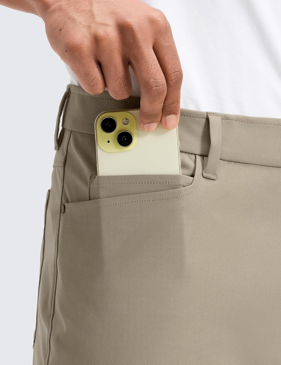 image:imageCRZ YOGA All Day Comfy 5Pocket Golf Pants for Men Quick Dry Lightweight Casual Work Stretch TrousersOak