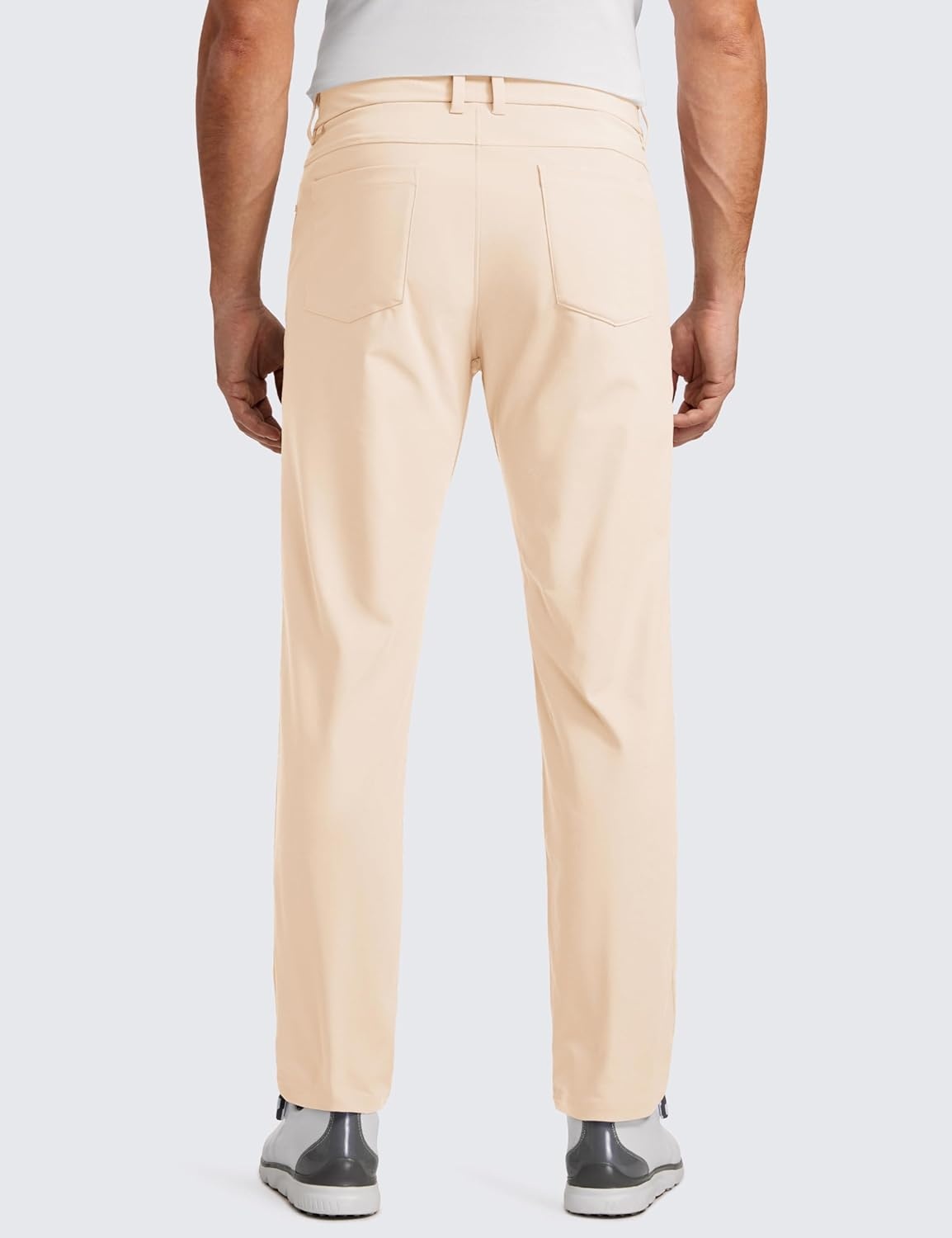 image:imageCRZ YOGA All Day Comfy 5Pocket Golf Pants for Men Quick Dry Lightweight Casual Work Stretch TrousersRaw Linen
