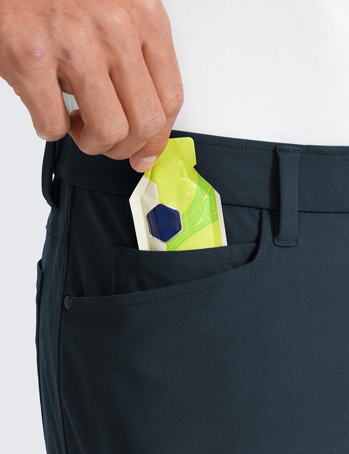 image:imageCRZ YOGA All Day Comfy 5Pocket Golf Pants for Men Quick Dry Lightweight Casual Work Stretch TrousersTrue Navy