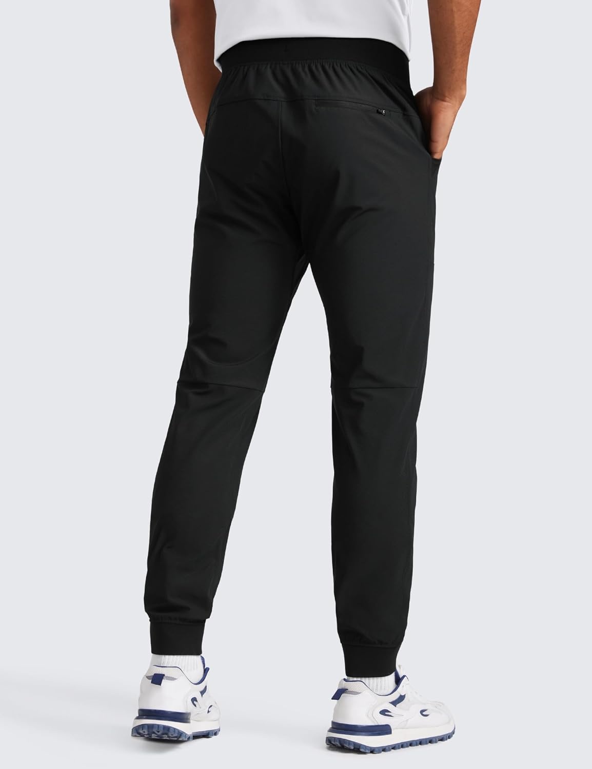image:imageCRZ YOGA All Day Comfy PullOn Golf Joggers for Men 283032 Quick Dry Lightweight Work Casual Pants with PocketsBlack