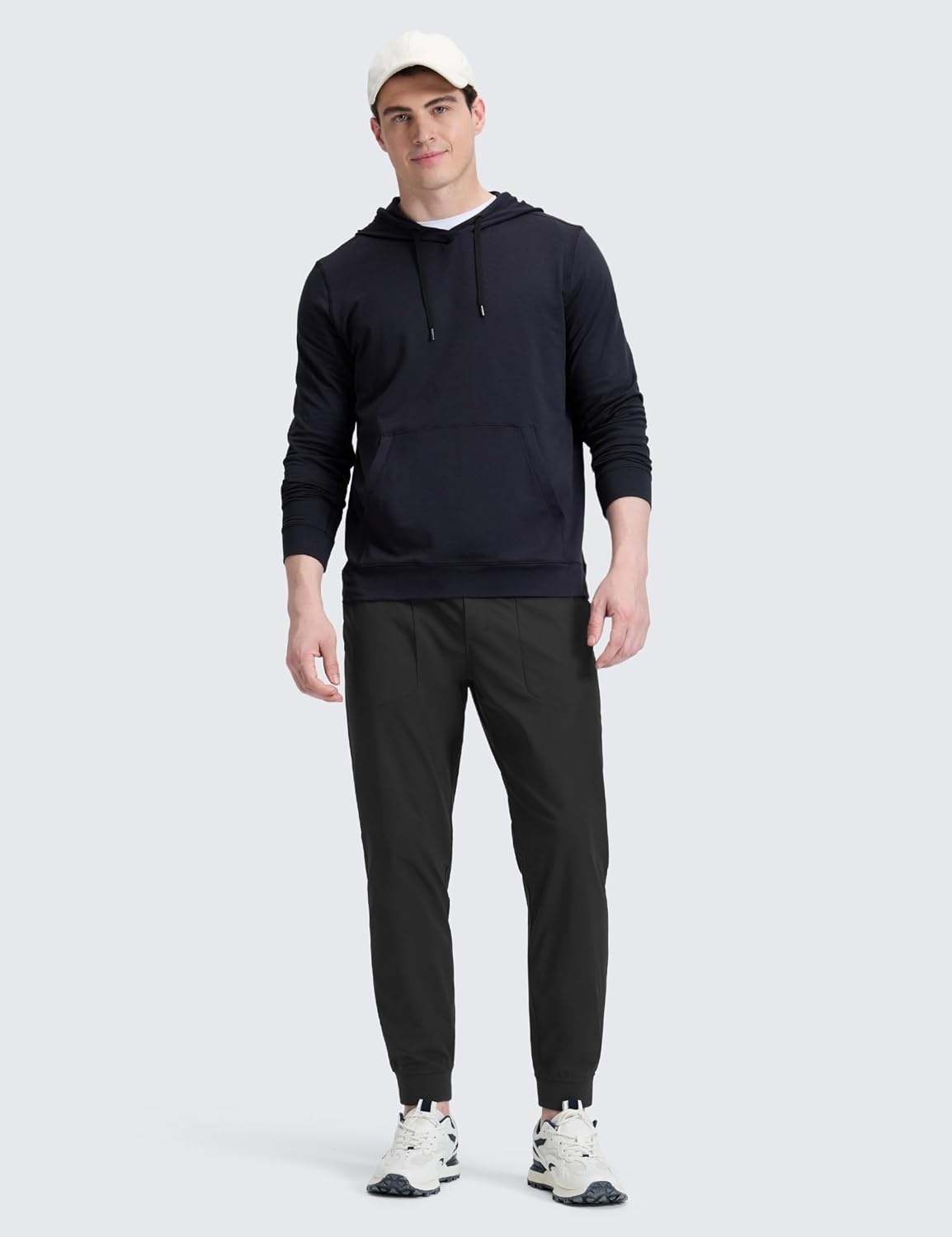 image:imageCRZ YOGA All Day Comfy PullOn Golf Joggers for Men 283032 Quick Dry Lightweight Work Casual Pants with PocketsBlack