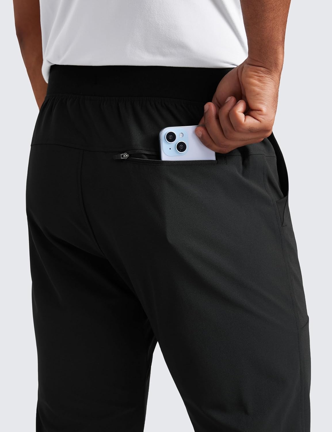 image:imageCRZ YOGA All Day Comfy PullOn Golf Joggers for Men 283032 Quick Dry Lightweight Work Casual Pants with PocketsBlack