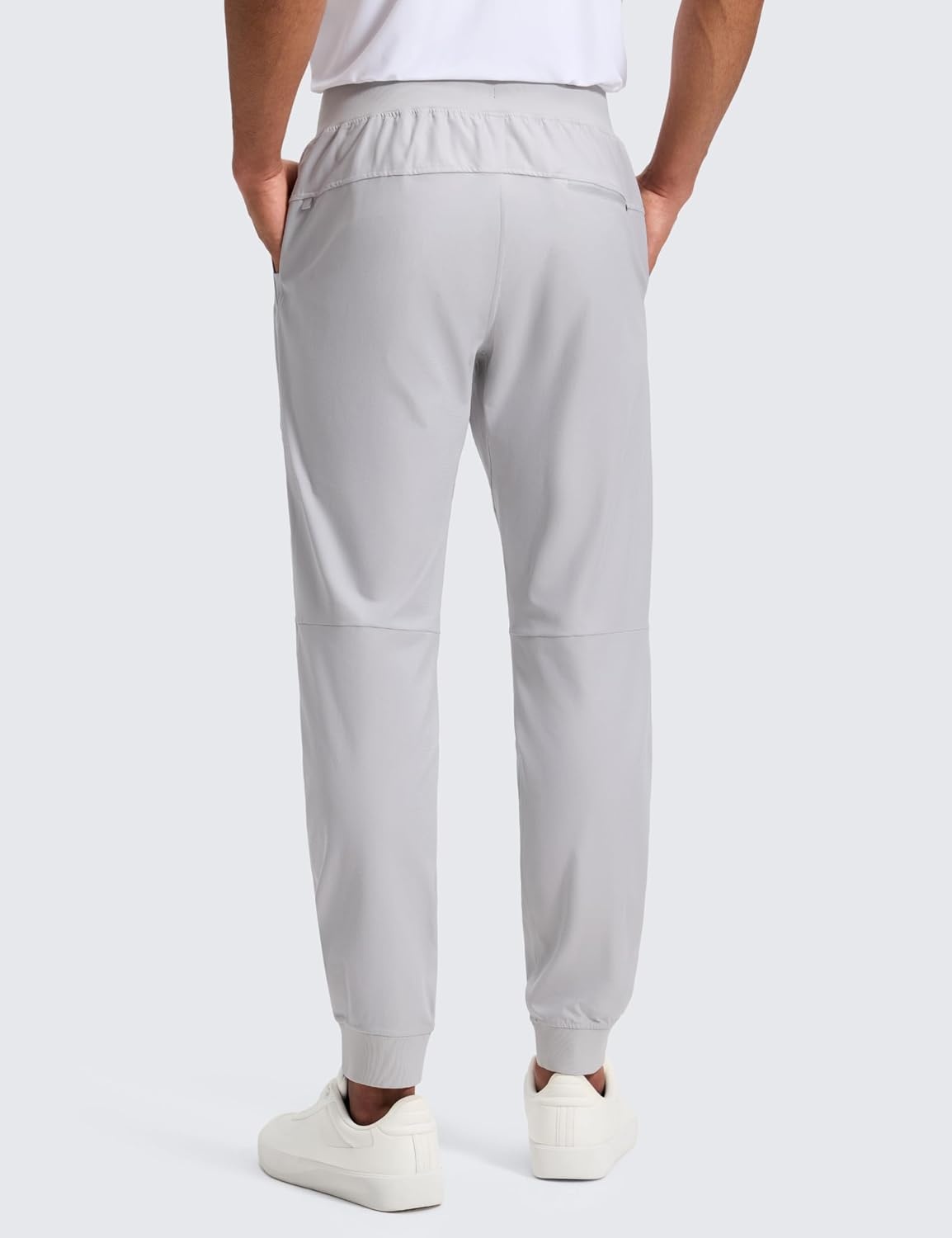 image:imageCRZ YOGA All Day Comfy PullOn Golf Joggers for Men 283032 Quick Dry Lightweight Work Casual Pants with PocketsPlatinum Grey