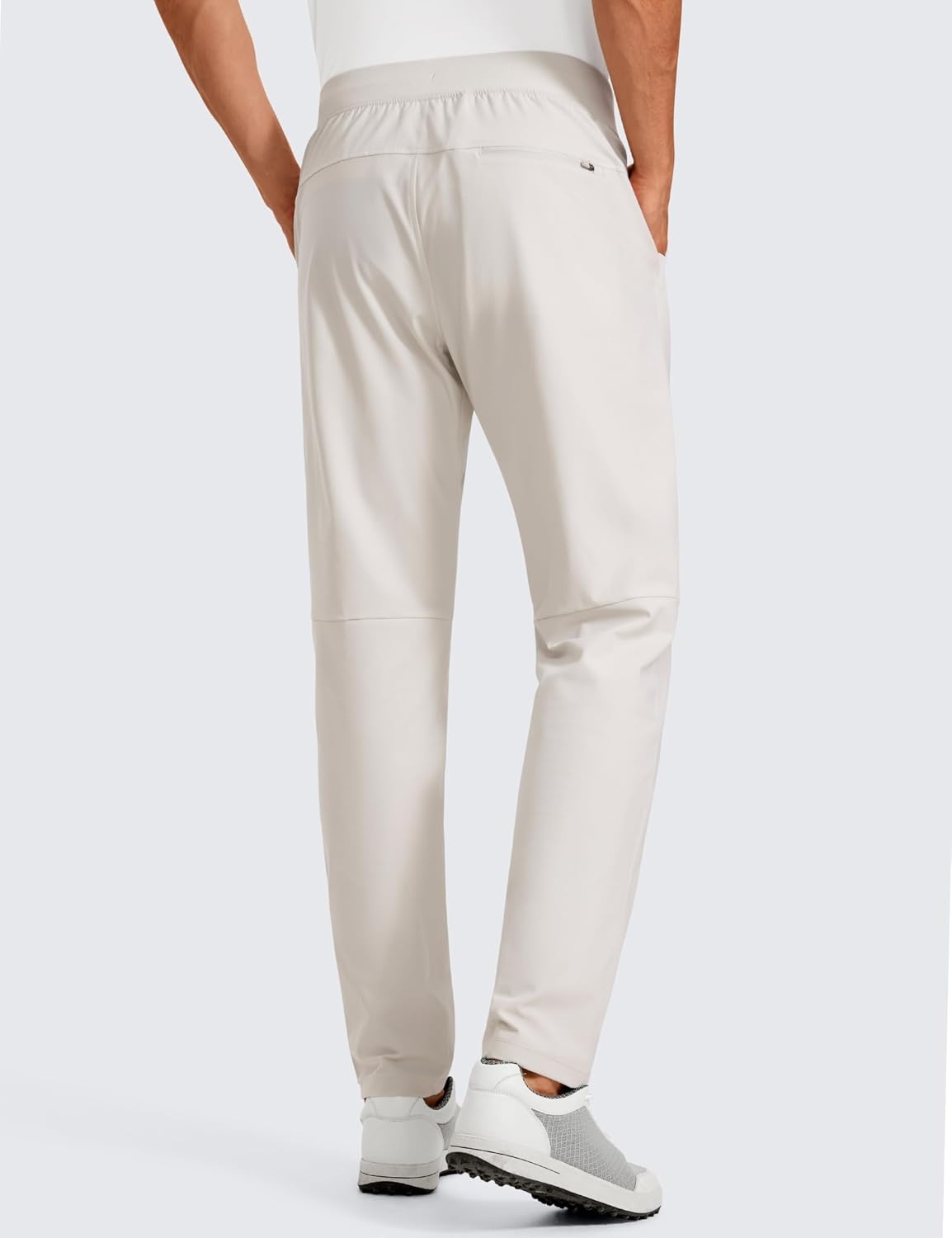image:imageCRZ YOGA All Day Comfy PullOn Golf Pants for Men 31 Quick Dry Lightweight Work Casual Pants with PocketsMilky White Bone