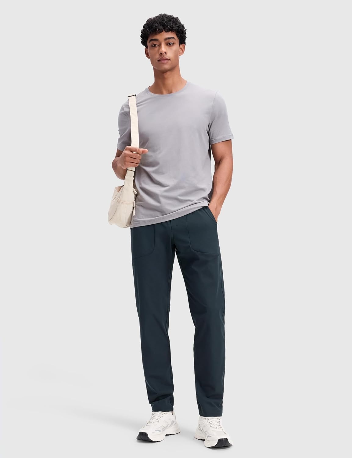 image:imageCRZ YOGA All Day Comfy PullOn Golf Pants for Men 31 Quick Dry Lightweight Work Casual Pants with PocketsTrue Navy