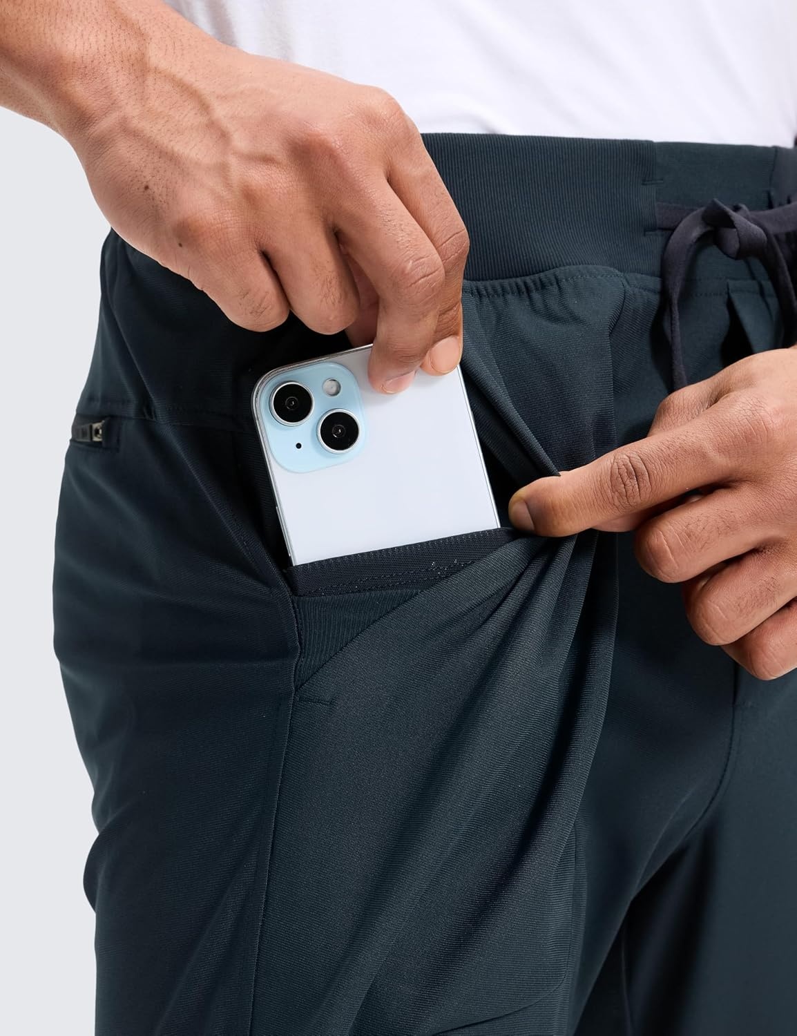 image:imageCRZ YOGA All Day Comfy PullOn Golf Pants for Men 31 Quick Dry Lightweight Work Casual Pants with PocketsTrue Navy