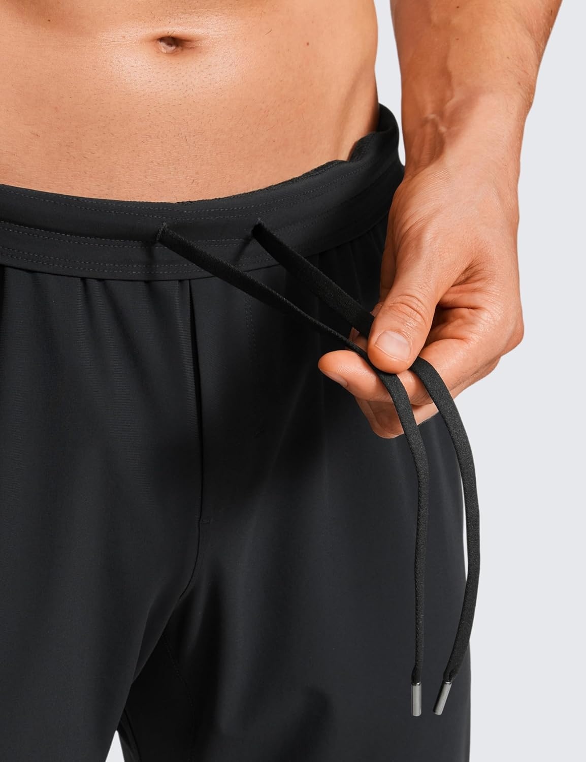image:imageCRZ YOGA Athletic Joggers for Men 29 Lightweight Running Training Pants with Zip Pockets and Ankle ZippersBlack