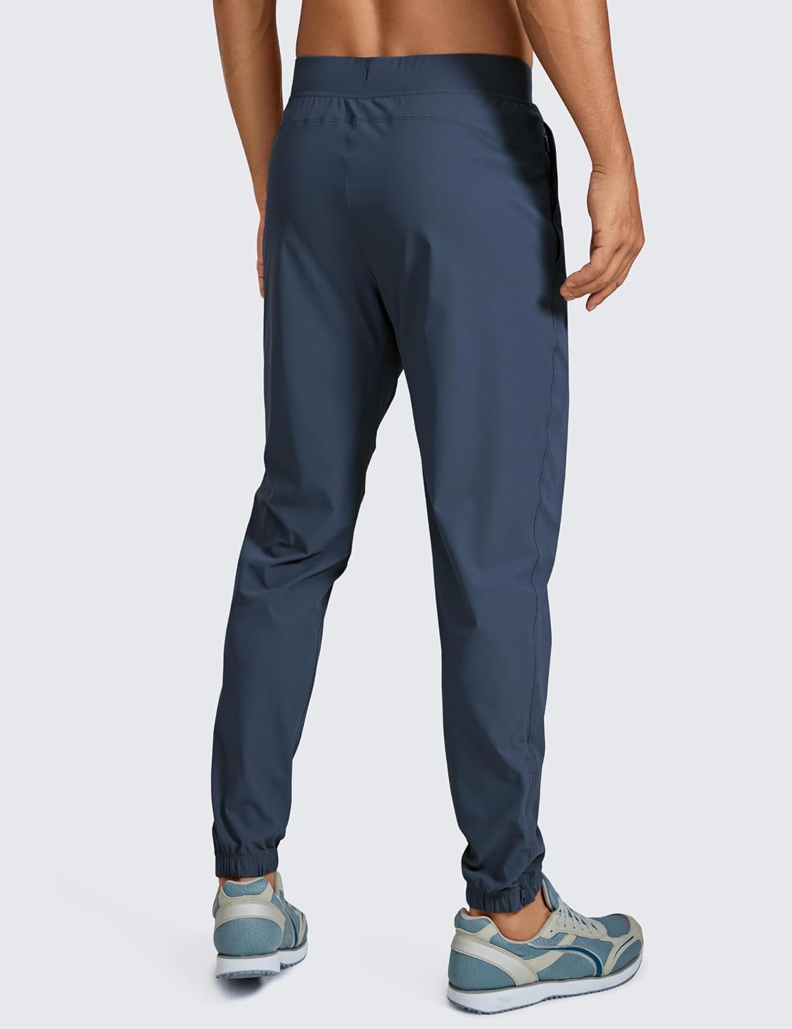 image:imageCRZ YOGA Athletic Joggers for Men 29 Lightweight Running Training Pants with Zip Pockets and Ankle ZippersElectric Blue