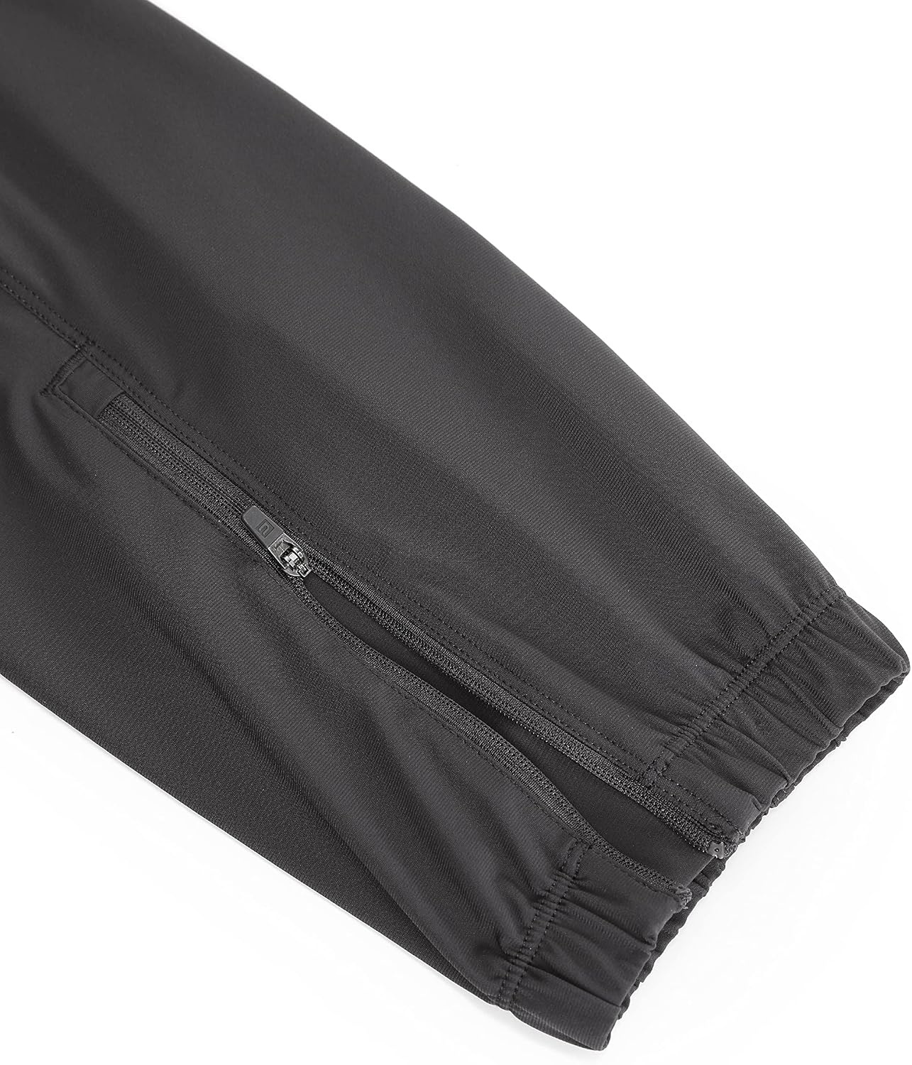 image:imageCRZ YOGA Athletic Joggers for Men 29 Lightweight Running Training Pants with Zip Pockets and Ankle ZippersInk Gray
