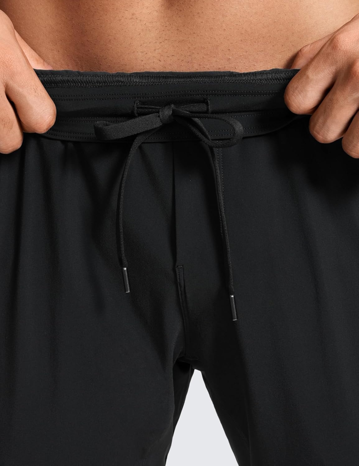 image:imageCRZ YOGA Athletic Joggers for Men 31 Lightweight Running Training Pants with Zip Pockets and Ankle ZippersBlack