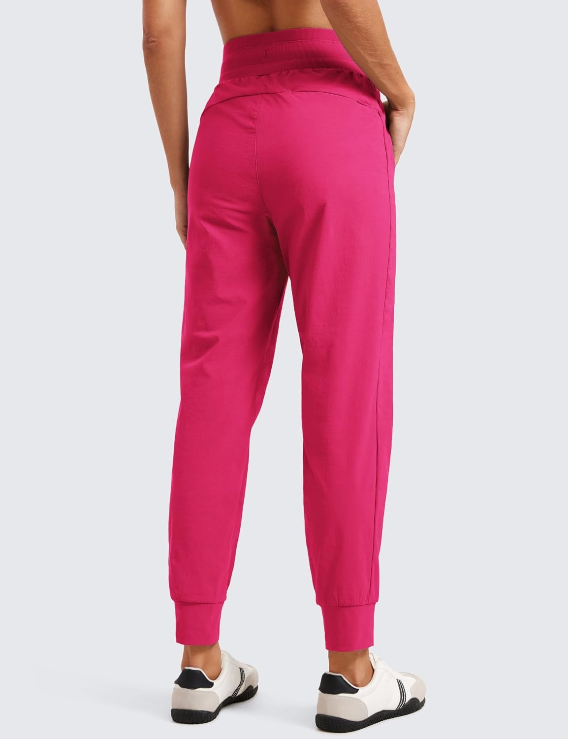 image:imageCRZ YOGA Athletic Joggers for Women 275 Lightweight Travel Outdoor Hiking Pants with PocketsGranita Pink