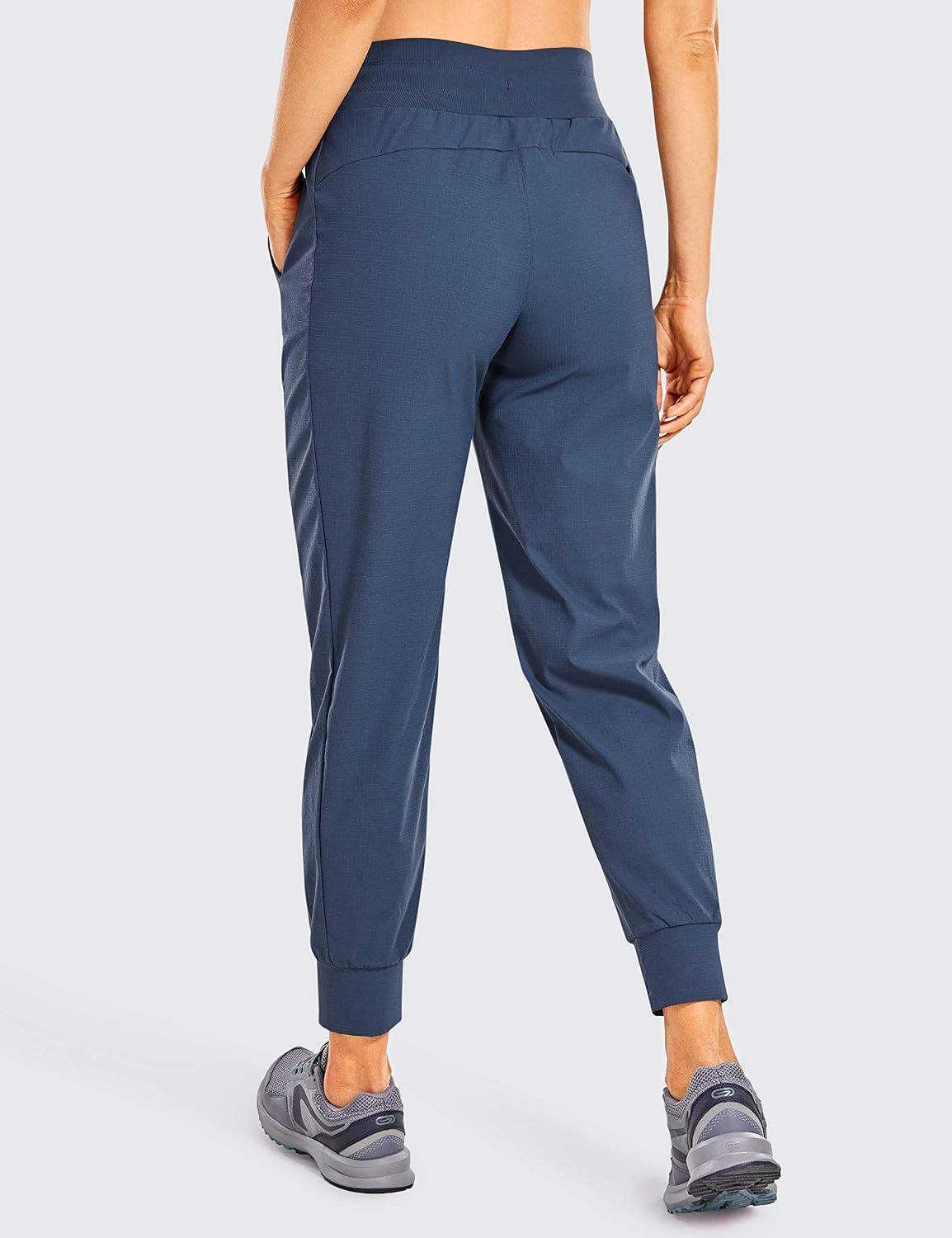 image:imageCRZ YOGA Athletic Joggers for Women 275 Lightweight Travel Outdoor Hiking Pants with PocketsNubei Blue