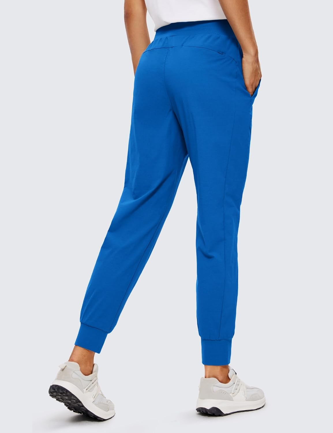 image:imageCRZ YOGA Athletic Joggers for Women 275 Lightweight Travel Outdoor Hiking Pants with PocketsSparkle Blue