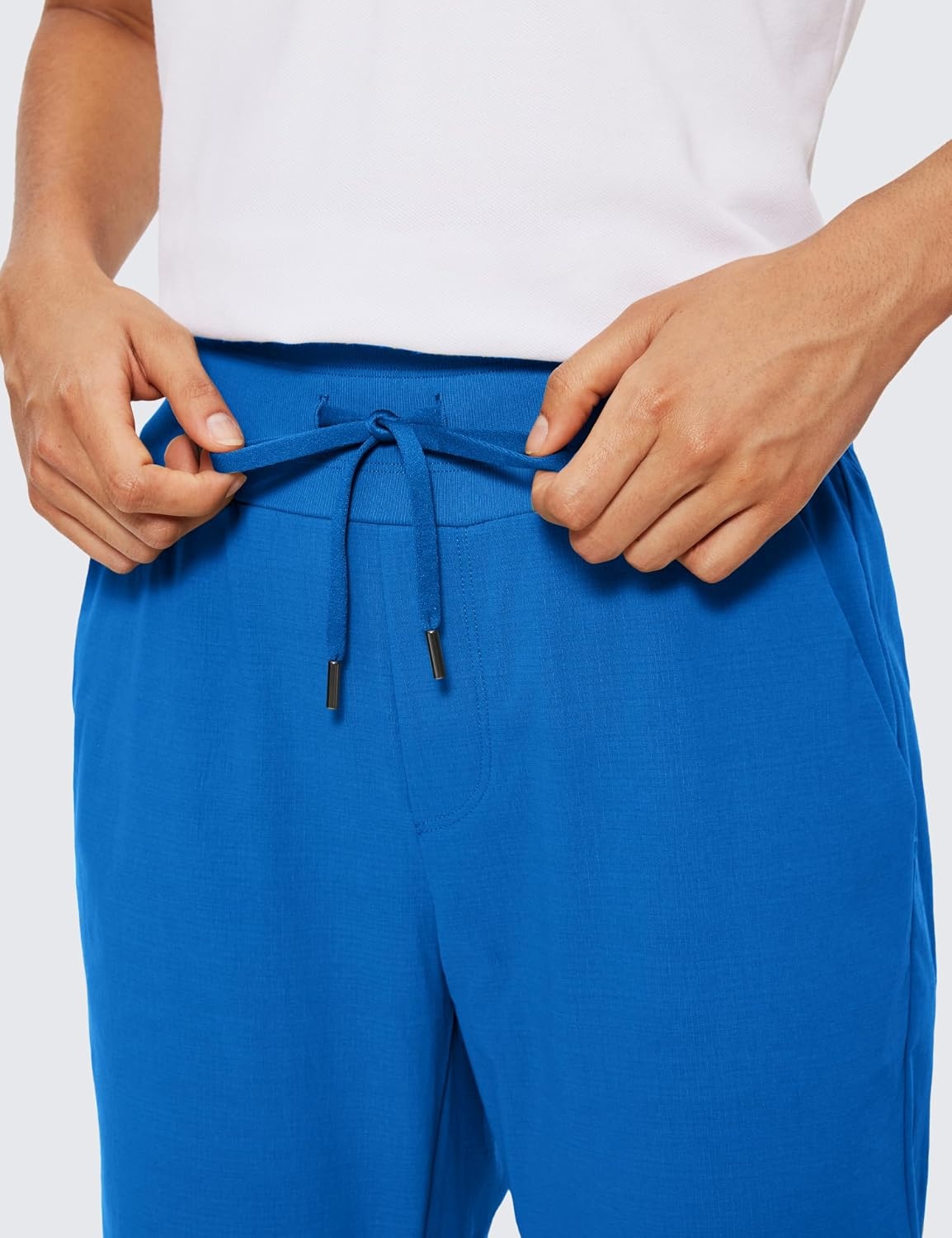 image:imageCRZ YOGA Athletic Joggers for Women 275 Lightweight Travel Outdoor Hiking Pants with PocketsSparkle Blue