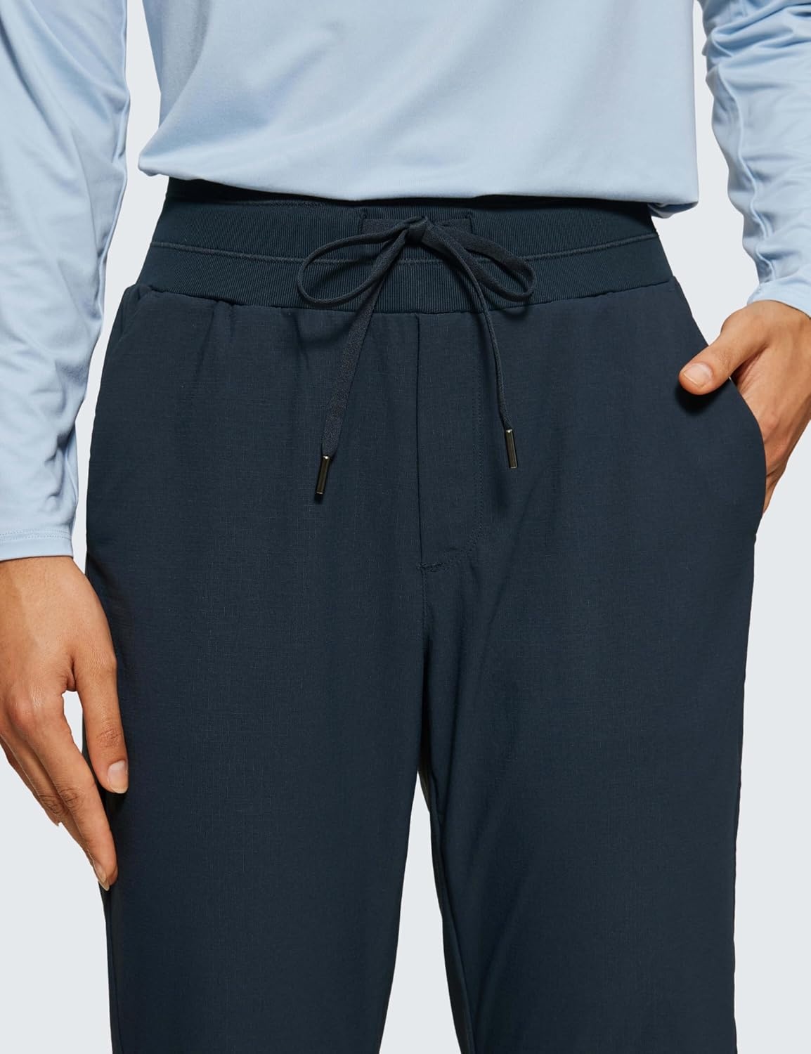 image:imageCRZ YOGA Athletic Joggers for Women 275 Lightweight Travel Outdoor Hiking Pants with PocketsTrue Navy