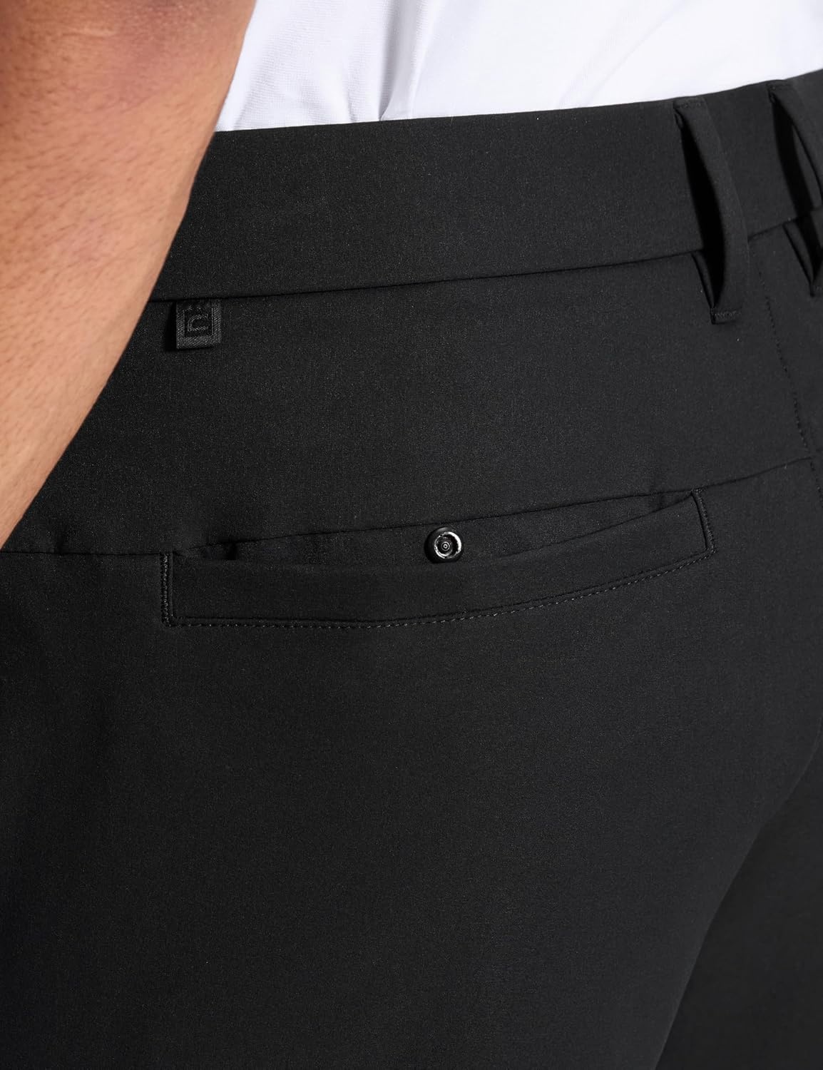 image:imageCRZ YOGA Breeze Comfy Golf Pants for Men 3032 Lightweight Quick Dry Casual Athletic Work Dress Trousers with PocketsBlack