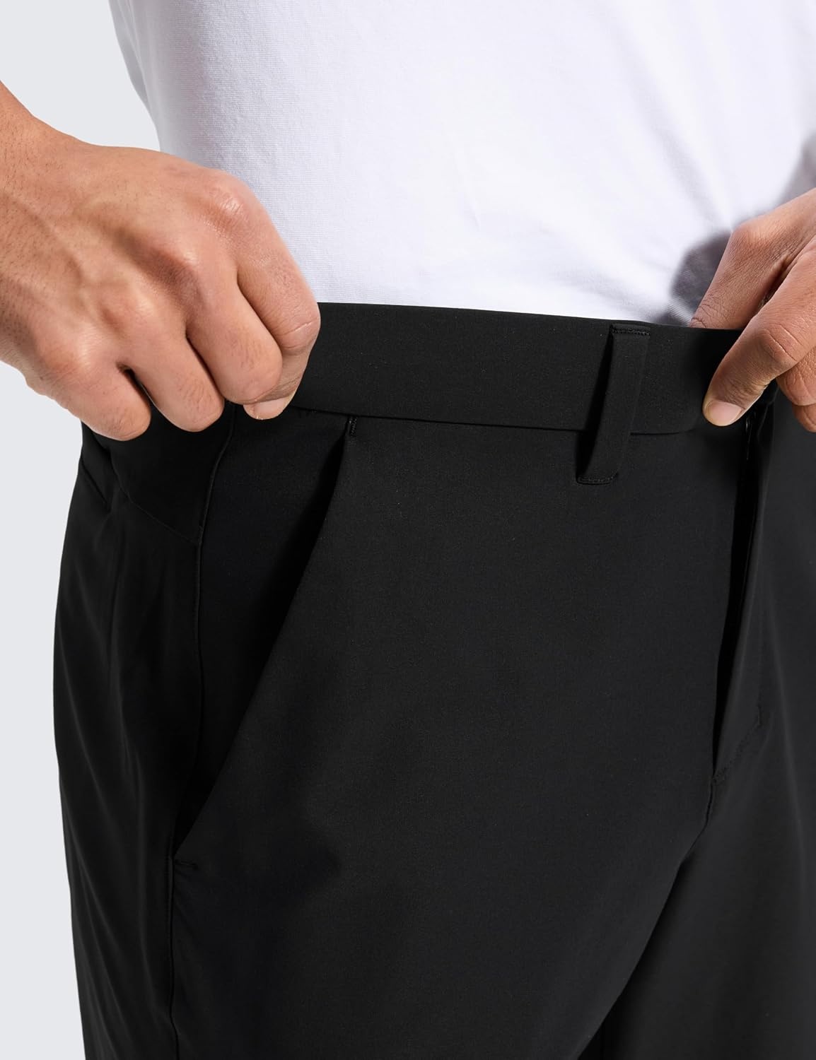image:imageCRZ YOGA Breeze Comfy Golf Pants for Men 3032 Lightweight Quick Dry Casual Athletic Work Dress Trousers with PocketsBlack