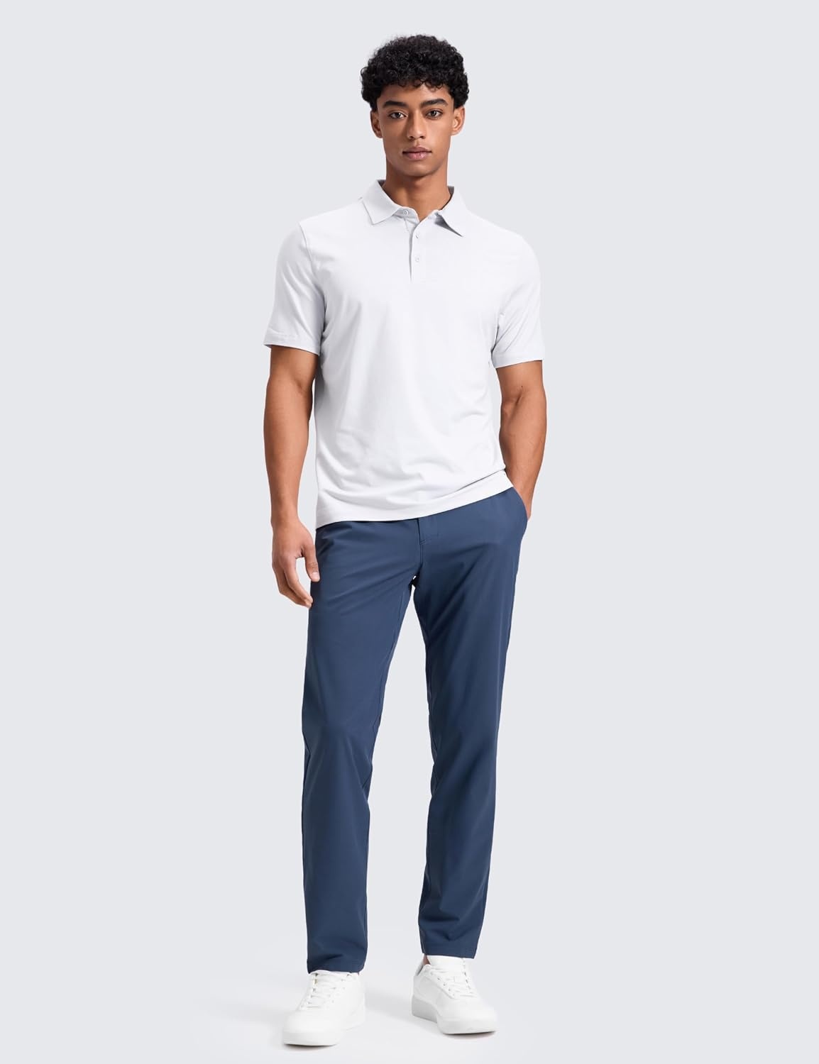 image:imageCRZ YOGA Breeze Comfy Golf Pants for Men 3032 Lightweight Quick Dry Casual Athletic Work Dress Trousers with PocketsElectric Blue