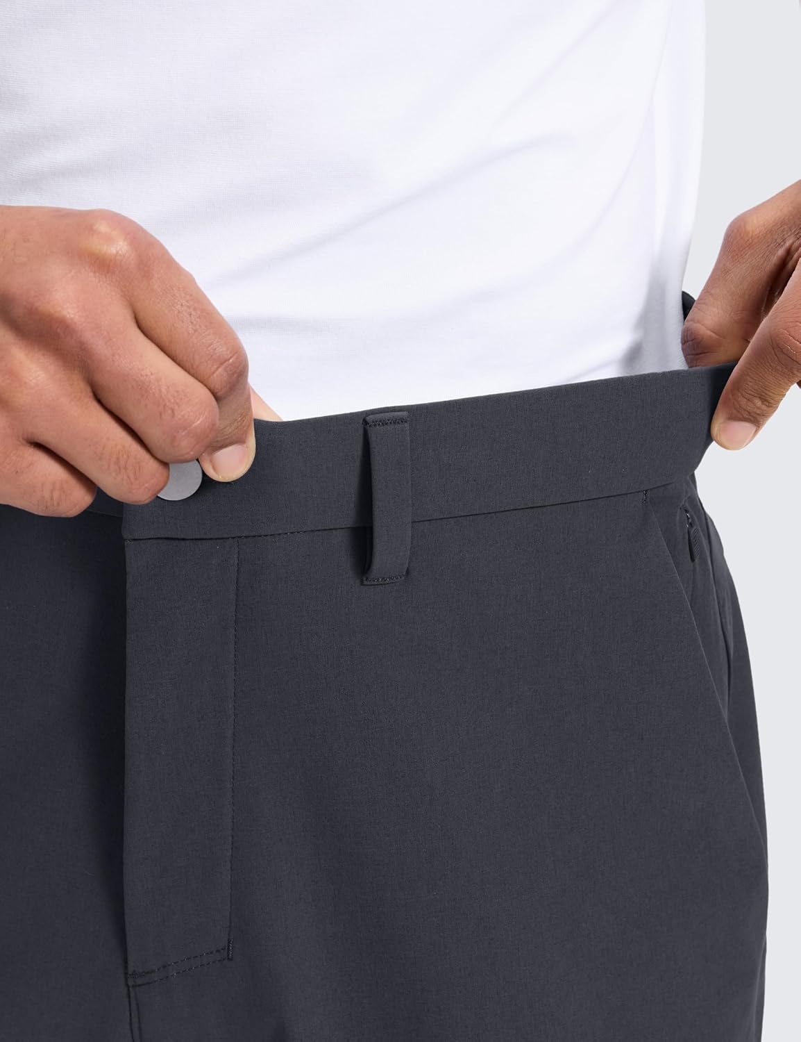 image:imageCRZ YOGA Breeze Comfy Golf Pants for Men 3032 Lightweight Quick Dry Casual Athletic Work Dress Trousers with PocketsInk Gray