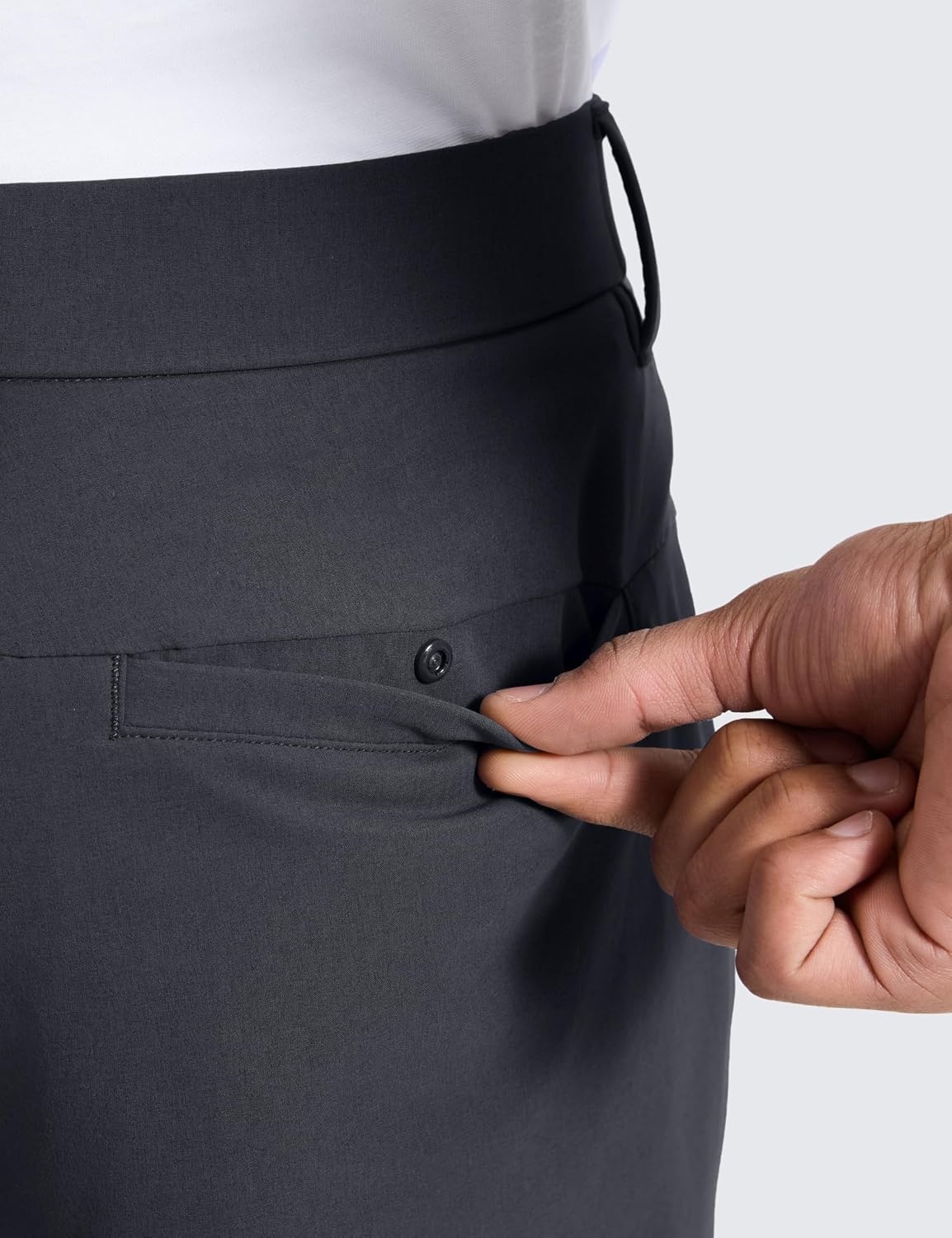image:imageCRZ YOGA Breeze Comfy Golf Pants for Men 3032 Lightweight Quick Dry Casual Athletic Work Dress Trousers with PocketsInk Gray