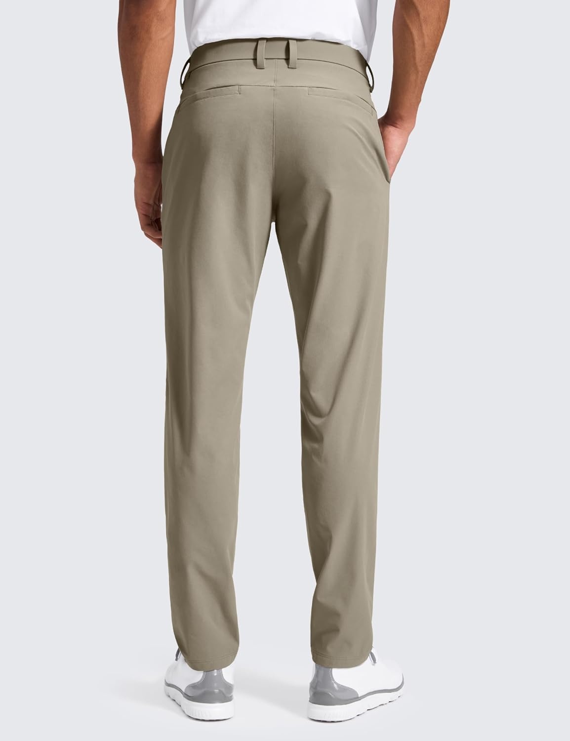 image:imageCRZ YOGA Breeze Comfy Golf Pants for Men 3032 Lightweight Quick Dry Casual Athletic Work Dress Trousers with PocketsKhali Barley