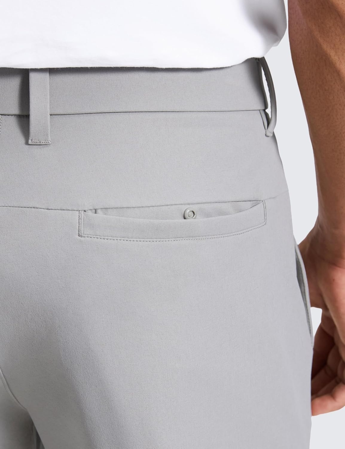 image:imageCRZ YOGA Breeze Comfy Golf Pants for Men 3032 Lightweight Quick Dry Casual Athletic Work Dress Trousers with PocketsLinen Grey
