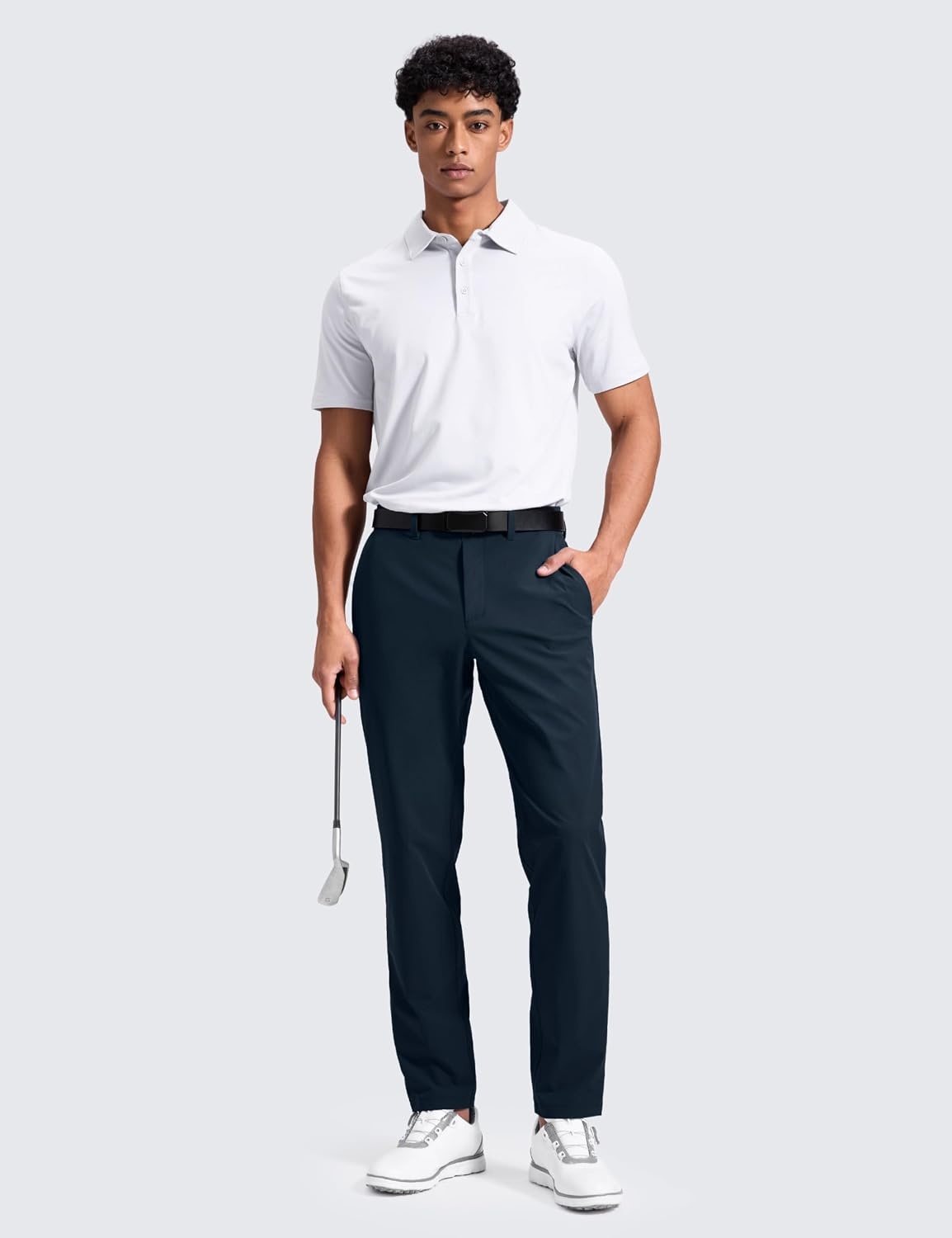 image:imageCRZ YOGA Breeze Comfy Golf Pants for Men 3032 Lightweight Quick Dry Casual Athletic Work Dress Trousers with PocketsTrue Navy