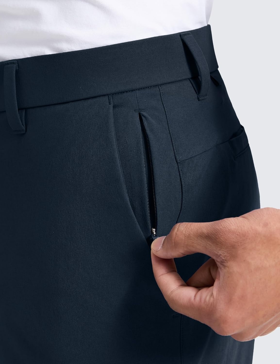 image:imageCRZ YOGA Breeze Comfy Golf Pants for Men 3032 Lightweight Quick Dry Casual Athletic Work Dress Trousers with PocketsTrue Navy