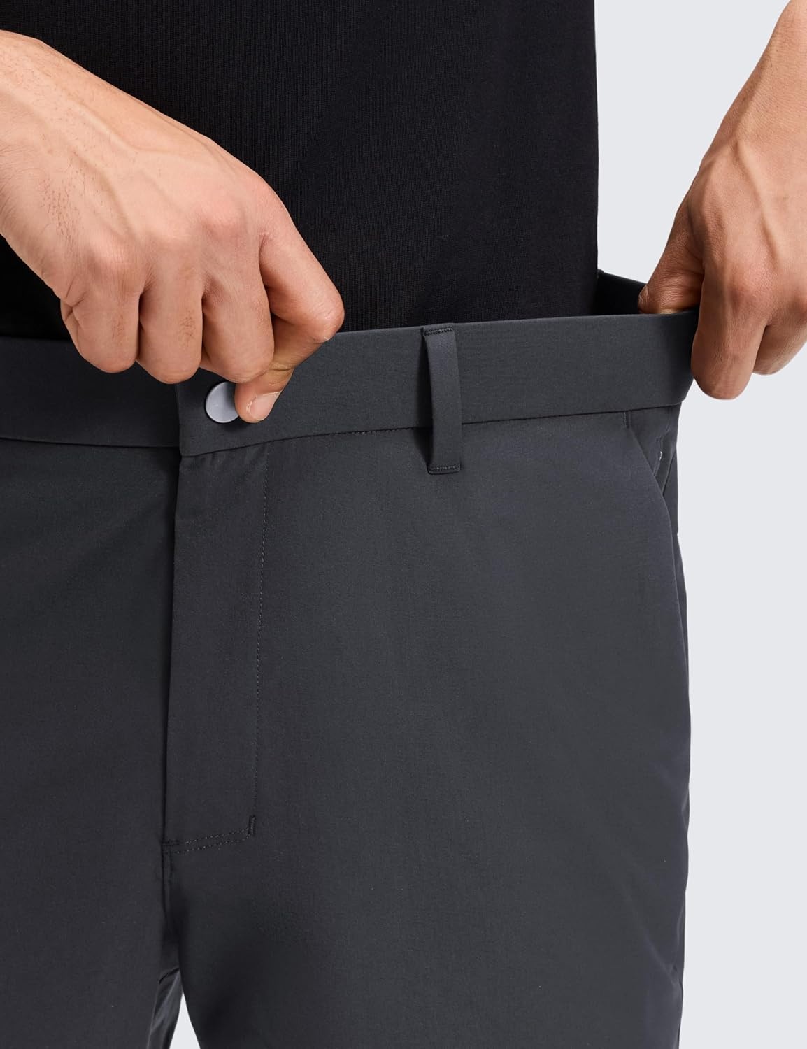 image:imageCRZ YOGA Breeze Comfy Golf Shorts for Men 7 Lightweight Quick Dry Casual Athletic Work Flat Front with PocketsInk Gray