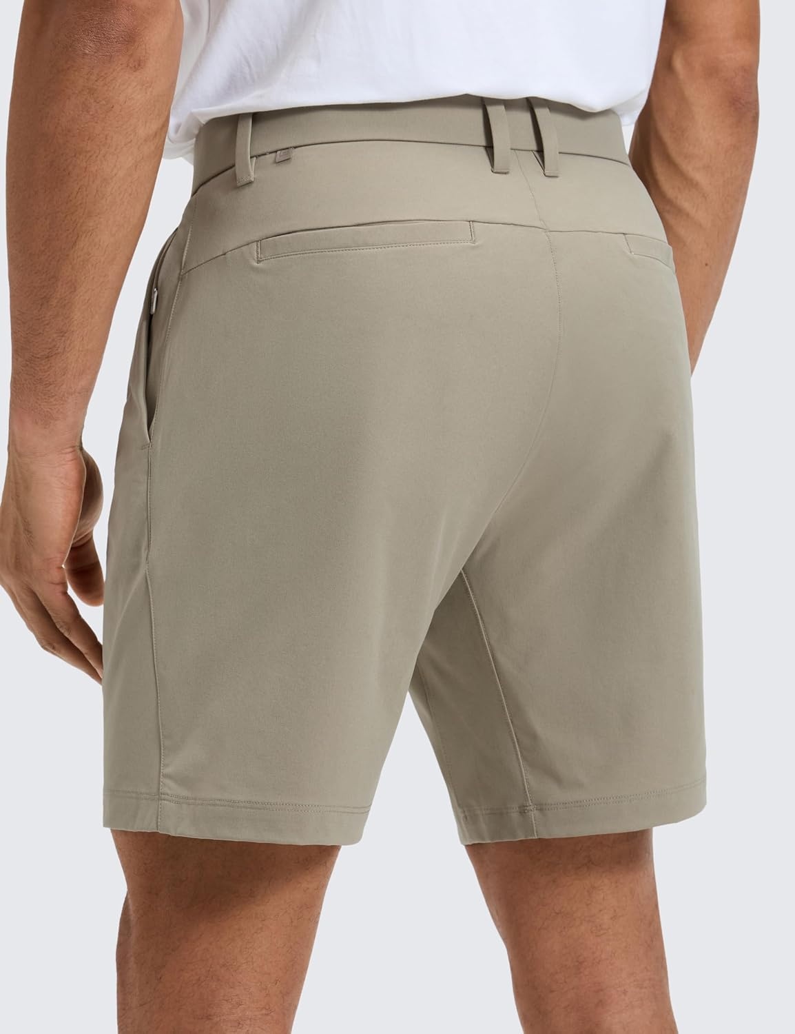 image:imageCRZ YOGA Breeze Comfy Golf Shorts for Men 7 Lightweight Quick Dry Casual Athletic Work Flat Front with PocketsKhali Barley