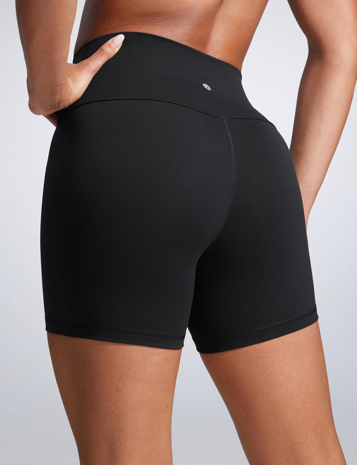 image:imageCRZ YOGA Butterbreeze Athletic Biker Shorts 4 High Waisted Workout Gym Volleyball Running Yoga Tummy Control WomensBlack