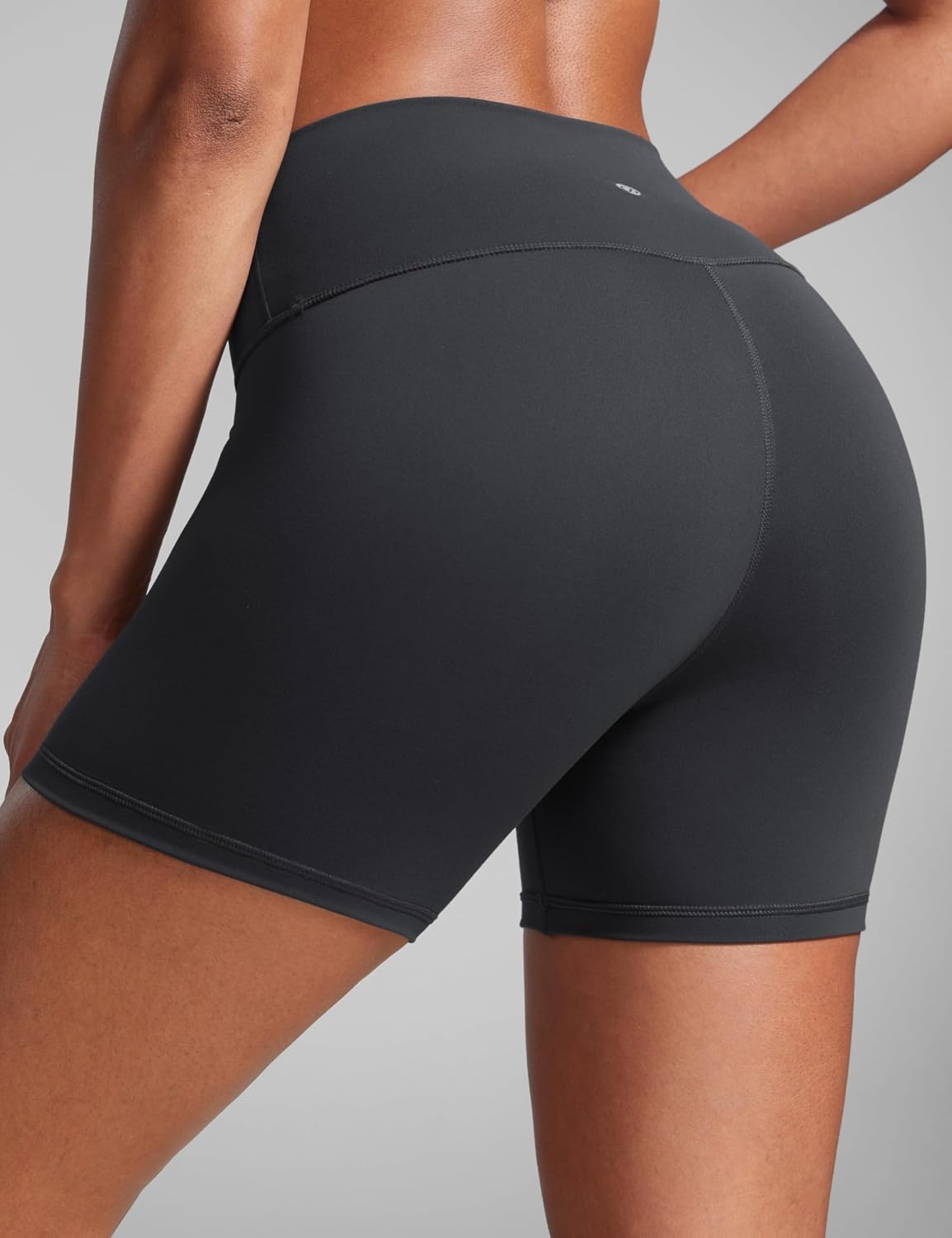 image:imageCRZ YOGA Butterbreeze Athletic Biker Shorts 4 High Waisted Workout Gym Volleyball Running Yoga Tummy Control WomensMysterious Grey