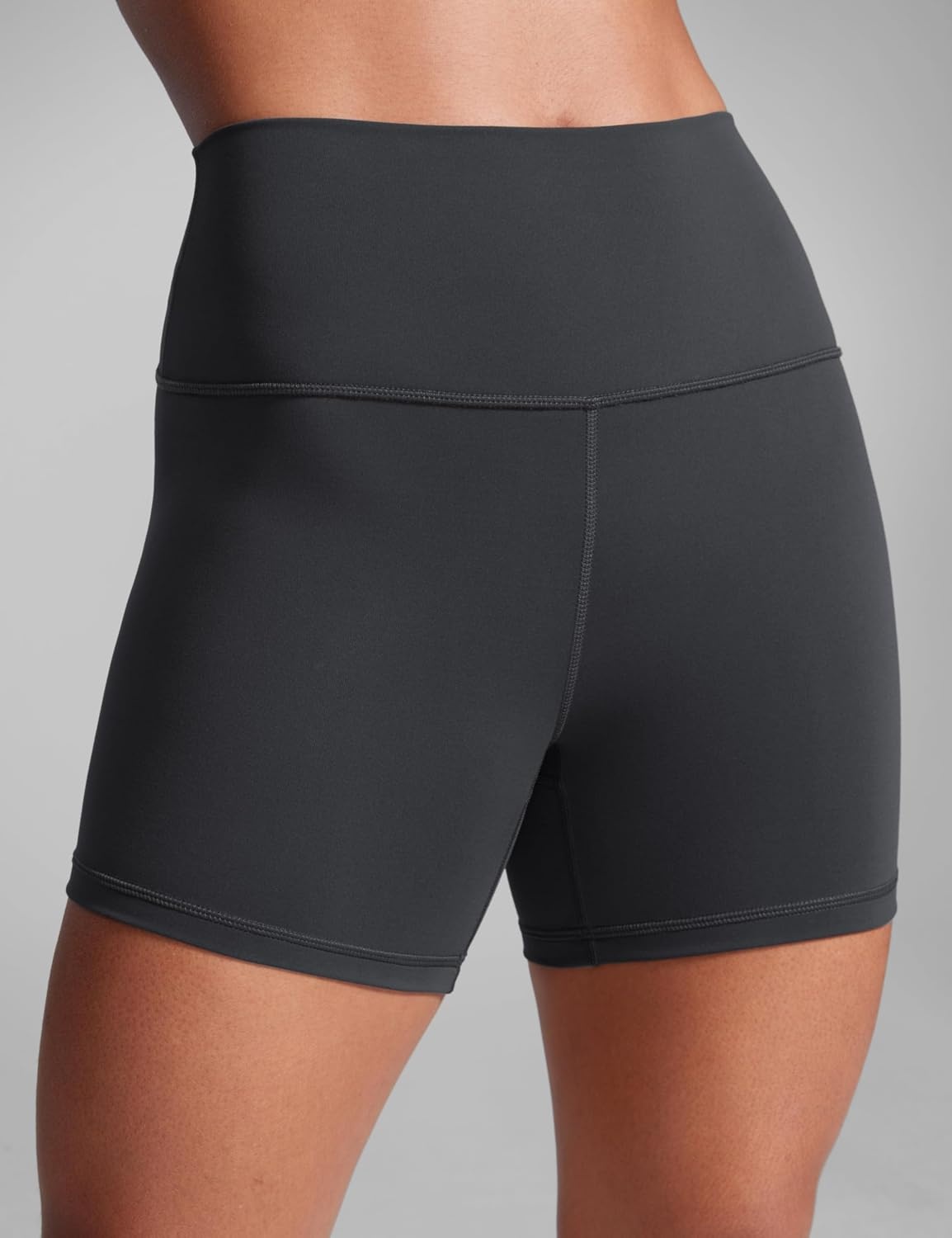 image:imageCRZ YOGA Butterbreeze Athletic Biker Shorts 4 High Waisted Workout Gym Volleyball Running Yoga Tummy Control WomensMysterious Grey