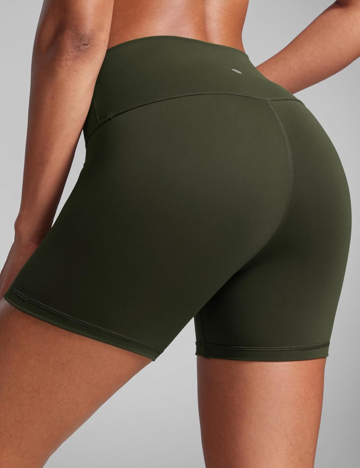image:imageCRZ YOGA Butterbreeze Athletic Biker Shorts 4 High Waisted Workout Gym Volleyball Running Yoga Tummy Control WomensOlive Green