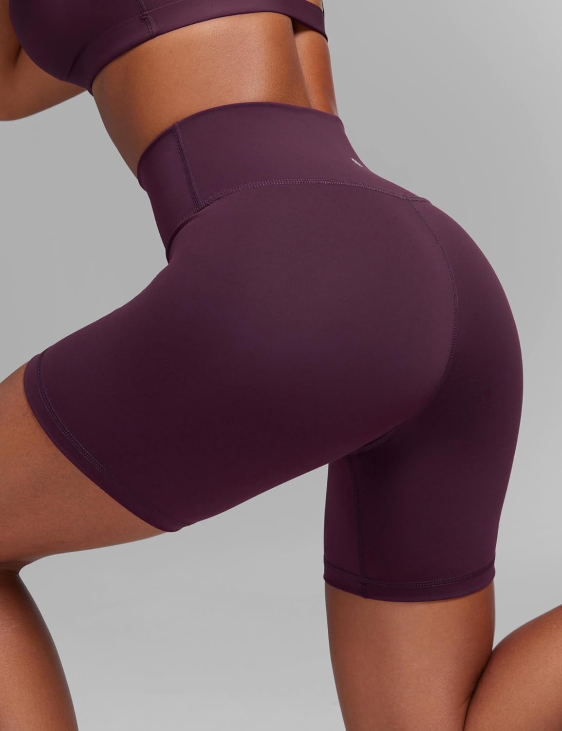 image:imageCRZ YOGA Butterbreeze Athletic Biker Shorts 6 High Waisted Workout Gym Volleyball Running Yoga Tummy Control WomensDeep Purple