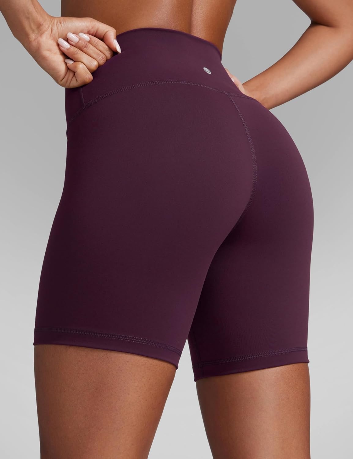 image:imageCRZ YOGA Butterbreeze Athletic Biker Shorts 6 High Waisted Workout Gym Volleyball Running Yoga Tummy Control WomensDeep Purple
