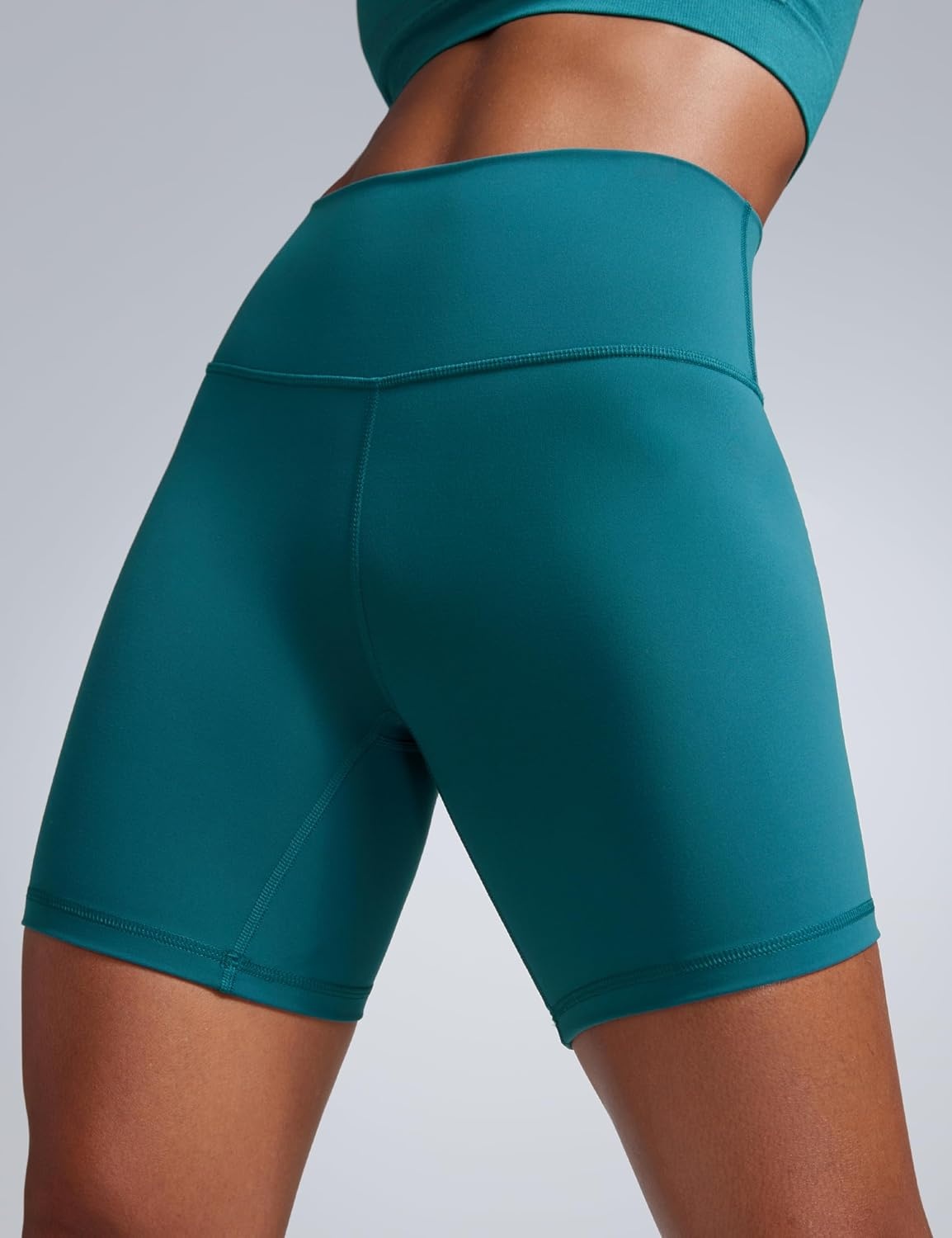 image:imageCRZ YOGA Butterbreeze Athletic Biker Shorts 6 High Waisted Workout Gym Volleyball Running Yoga Tummy Control WomensGreen Jade