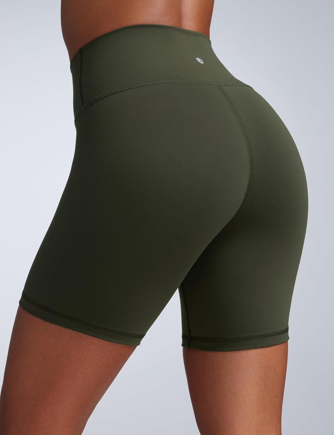 image:imageCRZ YOGA Butterbreeze Athletic Biker Shorts 6 High Waisted Workout Gym Volleyball Running Yoga Tummy Control WomensOlive Green