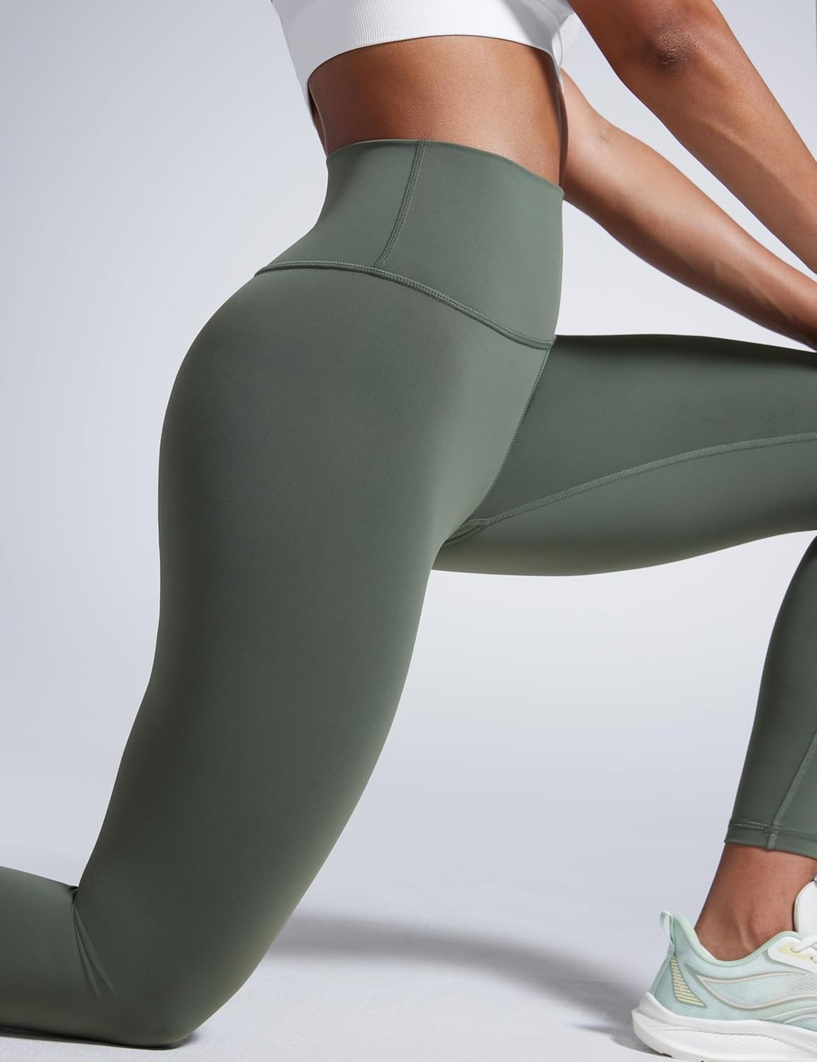 image:imageCRZ YOGA Butterbreeze Workout Leggings 25 High Waisted Athletic Gym Running Womens Yoga Pants Tummy ControlGrey Sage