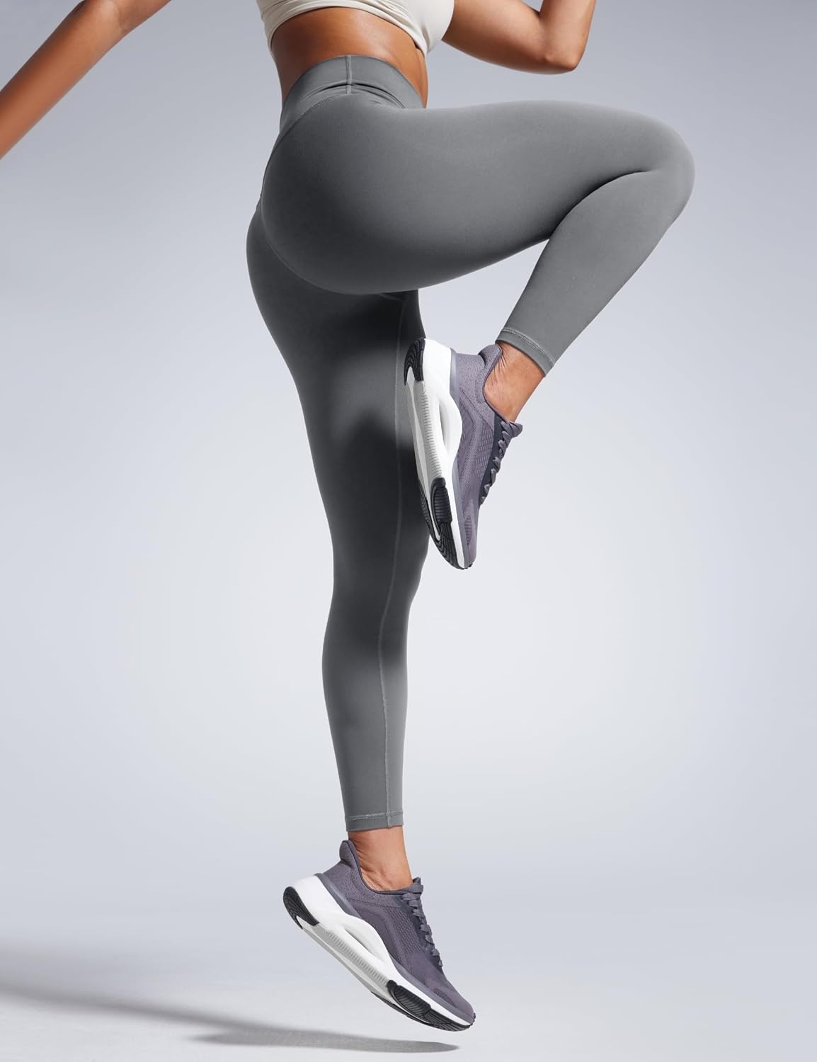 image:imageCRZ YOGA Butterbreeze Workout Leggings 25 High Waisted Athletic Gym Running Womens Yoga Pants Tummy ControlLava Smoke Grey