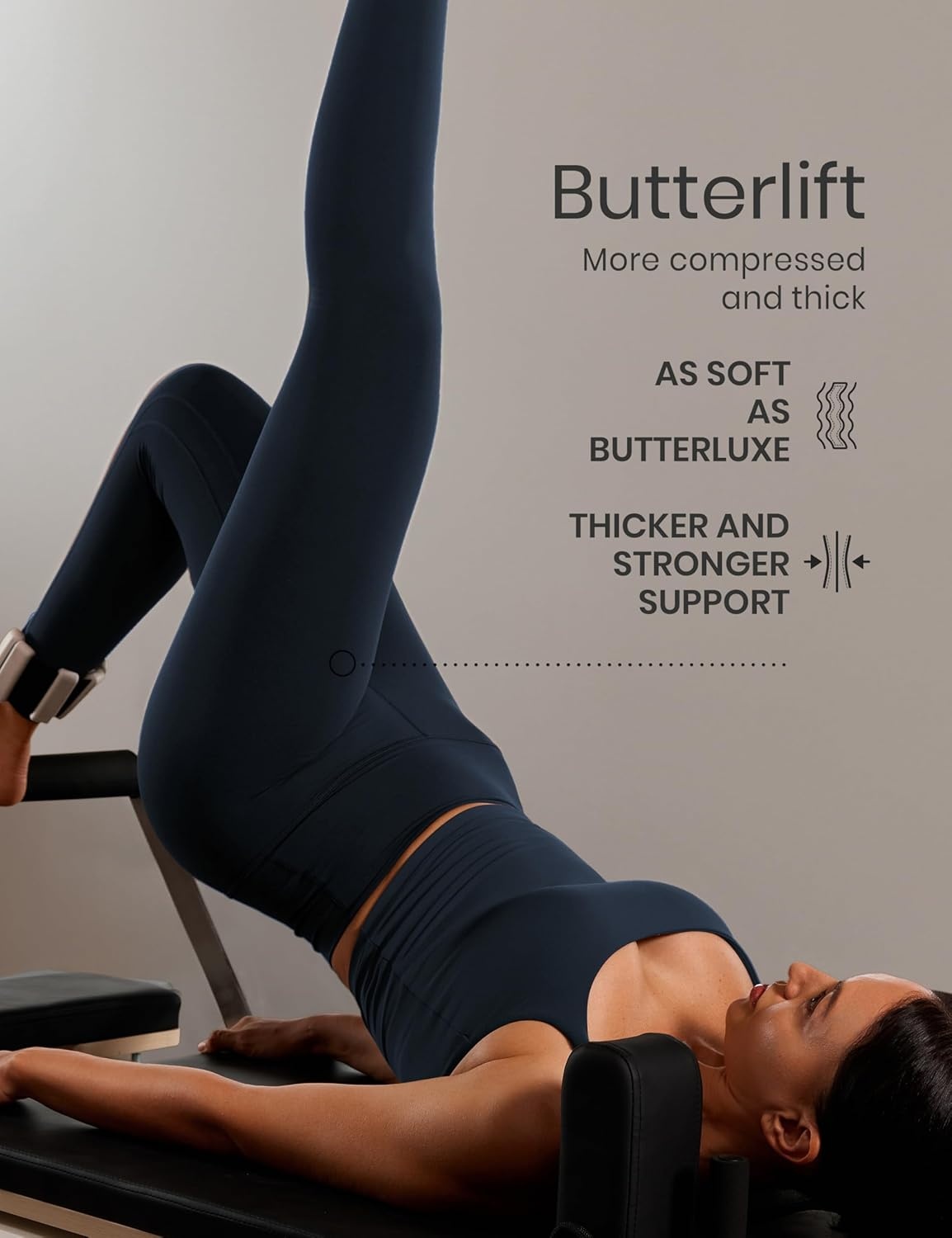 image:imageCRZ YOGA Butterlift Capris Workout Leggings 21 High Waisted Pilates Gym Athletic Womens Crop Yoga PantsTrue Navy