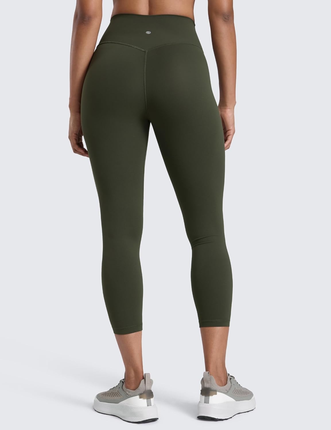 image:imageCRZ YOGA Butterlift Capris Workout Leggings 23 High Waisted Workout Pilates Crop Gym Athletic Womens Yoga PantsOlive Green