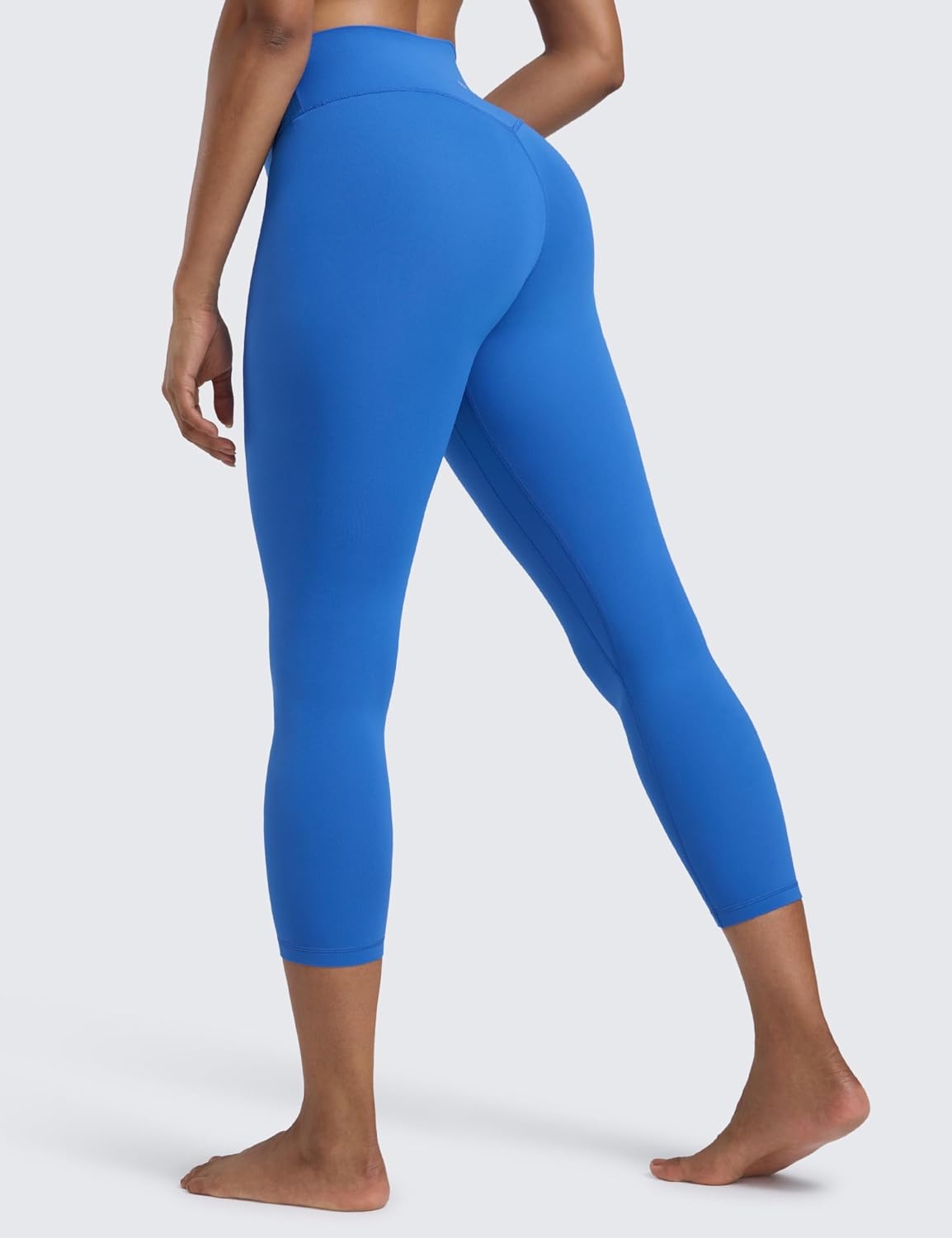image:imageCRZ YOGA Butterlift Capris Workout Leggings 23 High Waisted Workout Pilates Crop Gym Athletic Womens Yoga PantsSparkle Blue