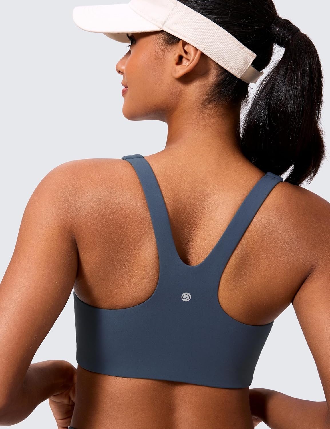 image:imageCRZ YOGA Butterlift Double Lined Square Neck Sports Bras for Women Wireless VShaped Racerback Workout Yoga Top Non PaddedStelindigo