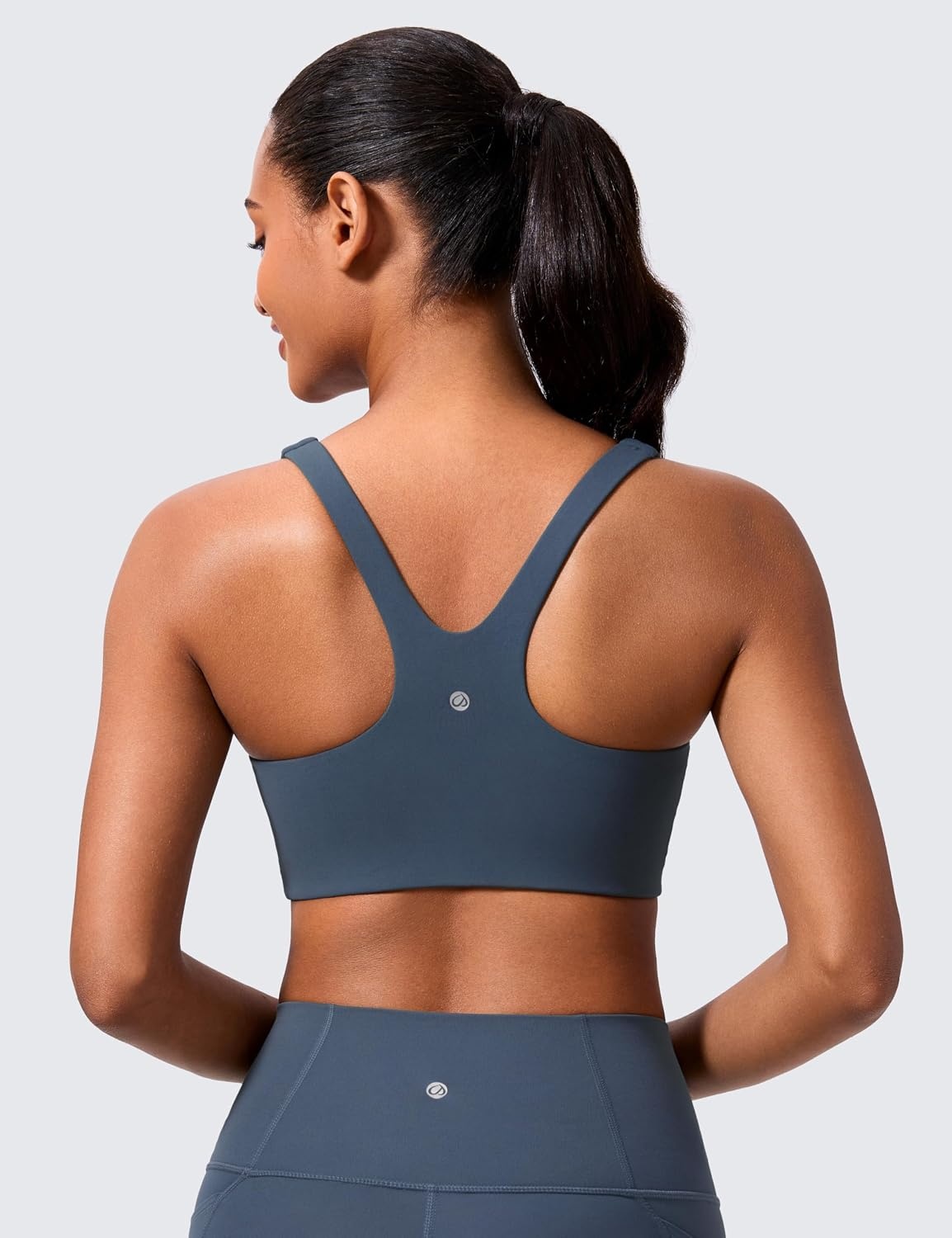 image:imageCRZ YOGA Butterlift Double Lined Square Neck Sports Bras for Women Wireless VShaped Racerback Workout Yoga Top Non PaddedStelindigo