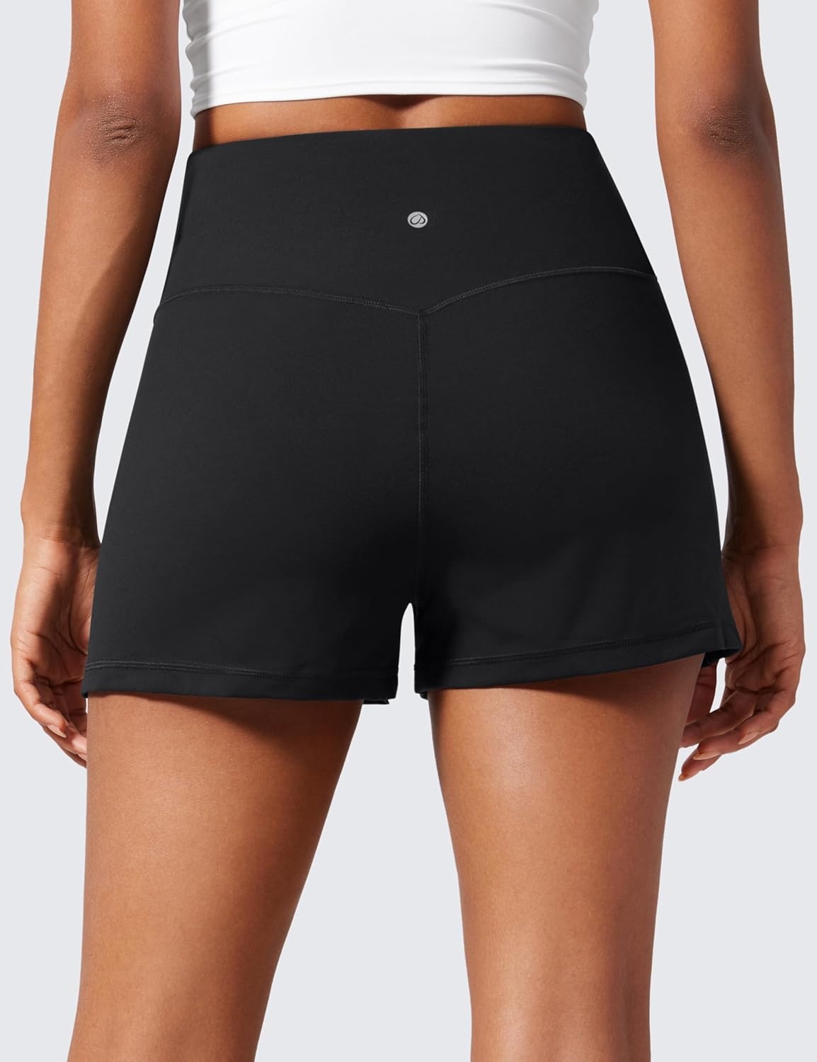 image:imageCRZ YOGA Butterlift Linerless Shorts for Women 3 High Waisted Comfy Yoga Casual Lounge Workout with PocketsBlack