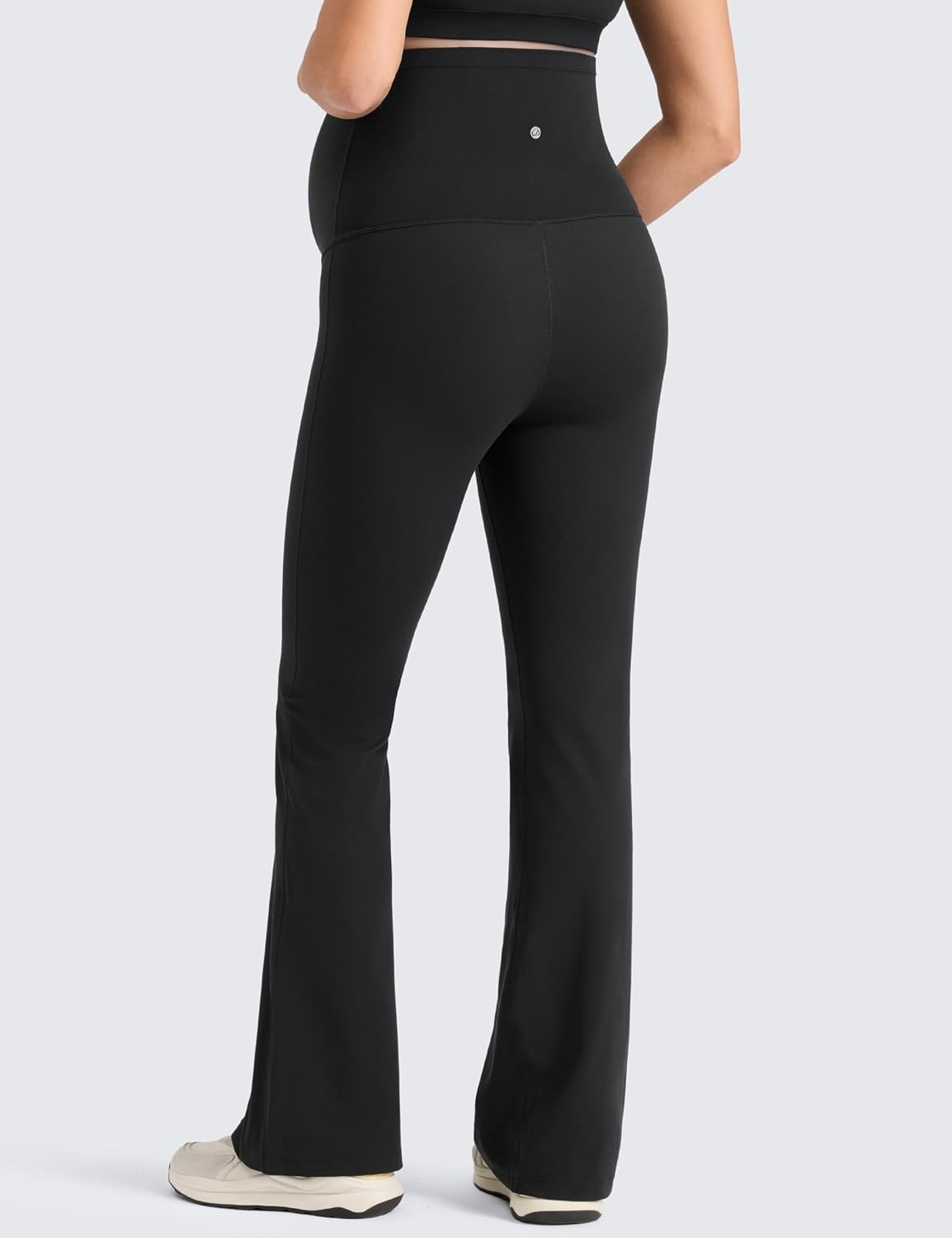 image:imageCRZ YOGA Butterlift Maternity Flare Leggings 31 Workout Yoga Lounge Bootcut Pregnancy Womens Pants Over The BellyBlack